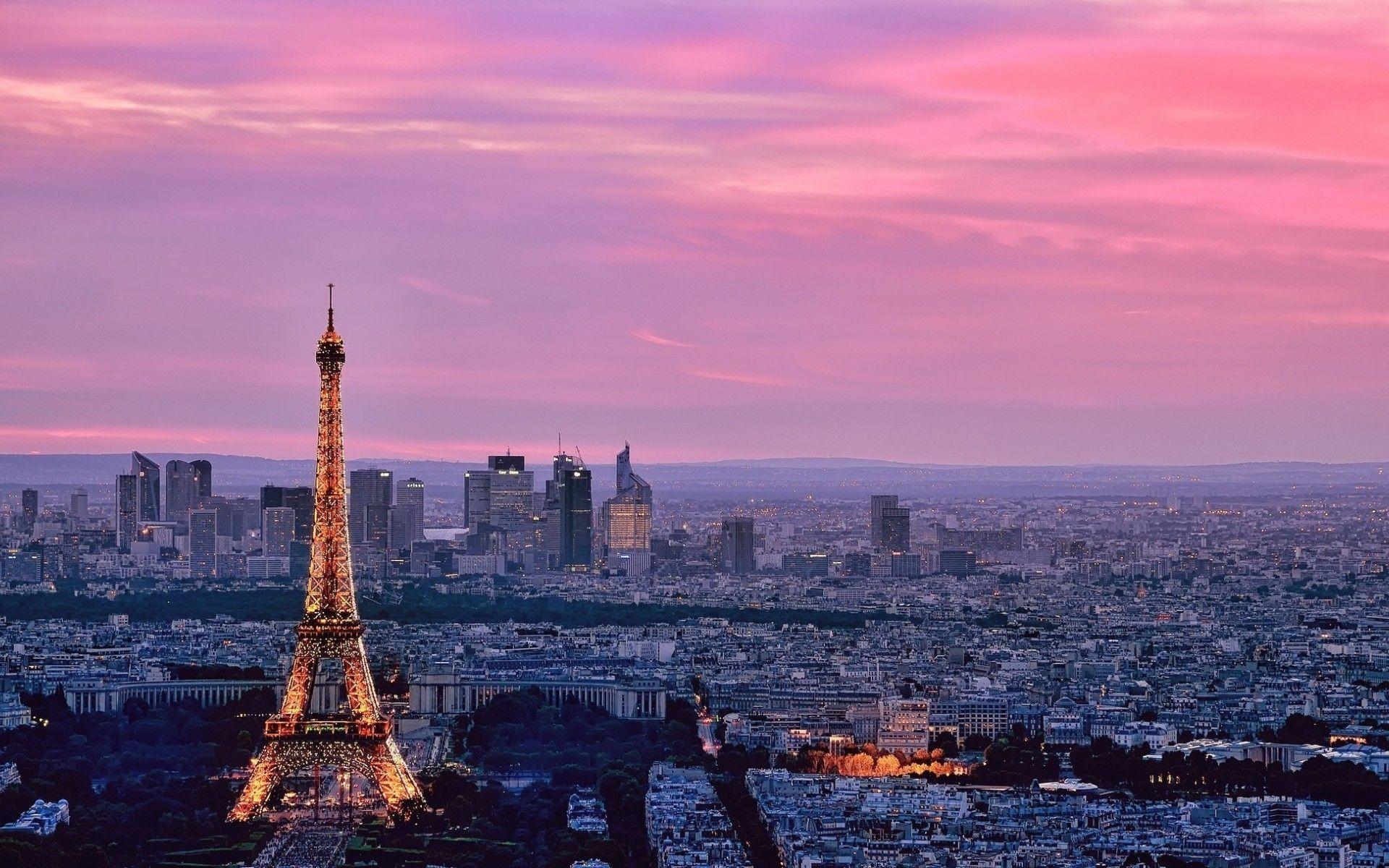 1920x1200 Pink Paris, High Definition, High Quality, Desktop