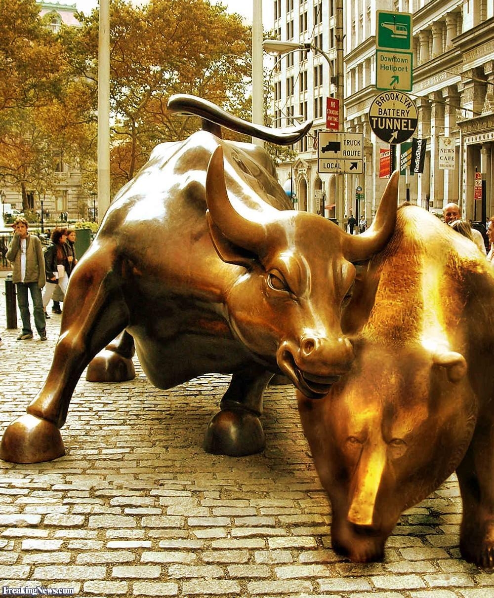 1000x1220 Wall Street Bull and a Bear Picture, Phone