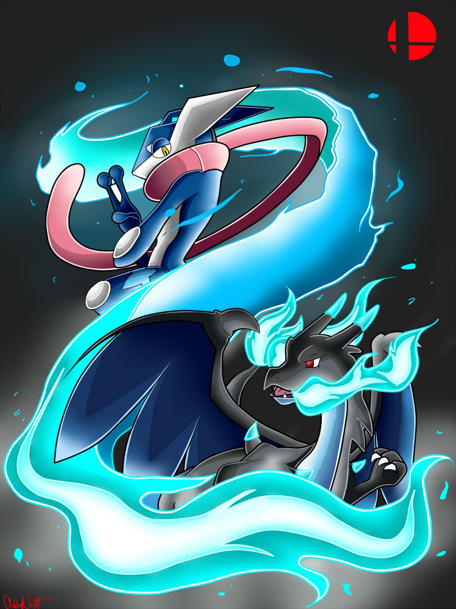 1540x2050 Free download Ssb4 Wallpaper Greninja Ssb4 greninja and mega, Phone