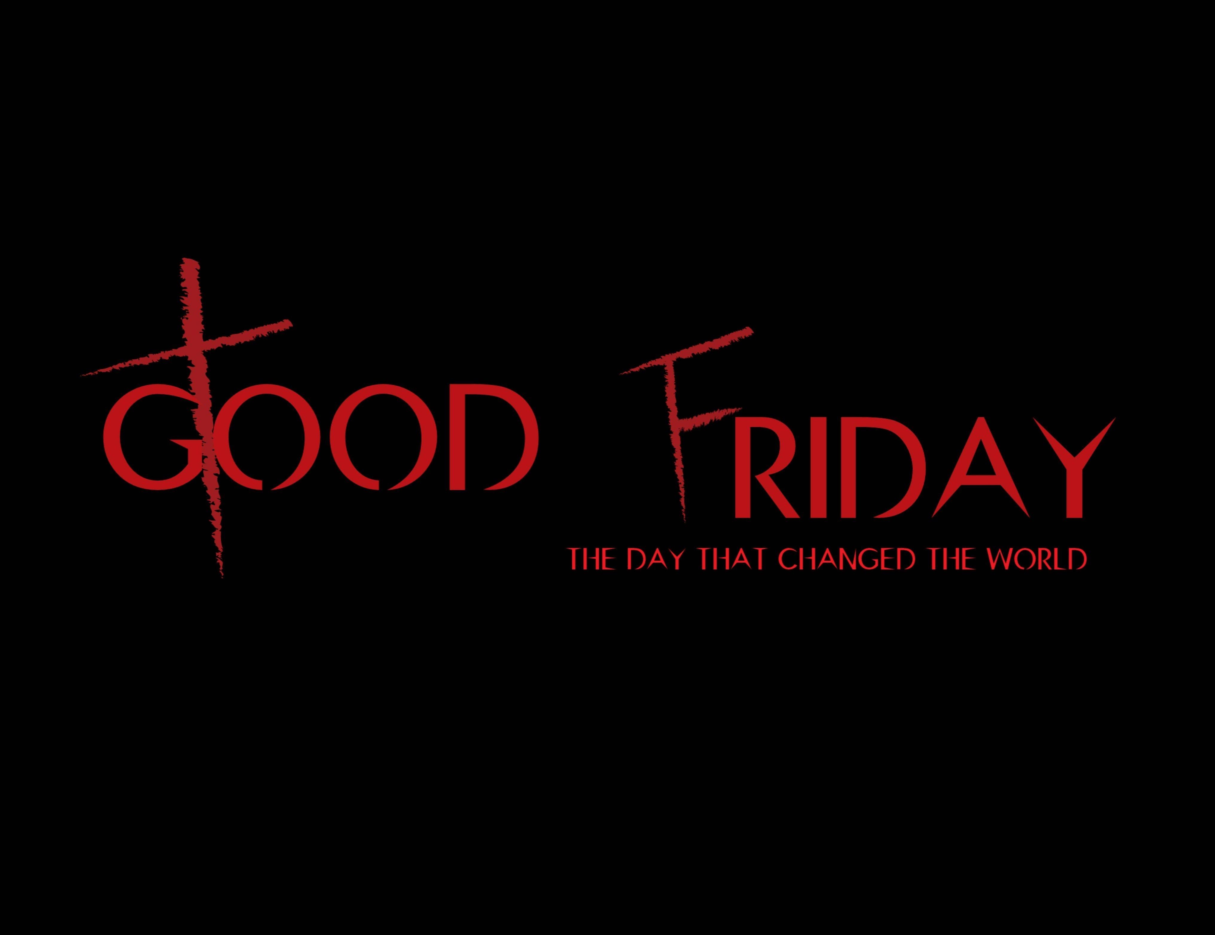 4070x3130 Good Friday with black background wishes image, Desktop