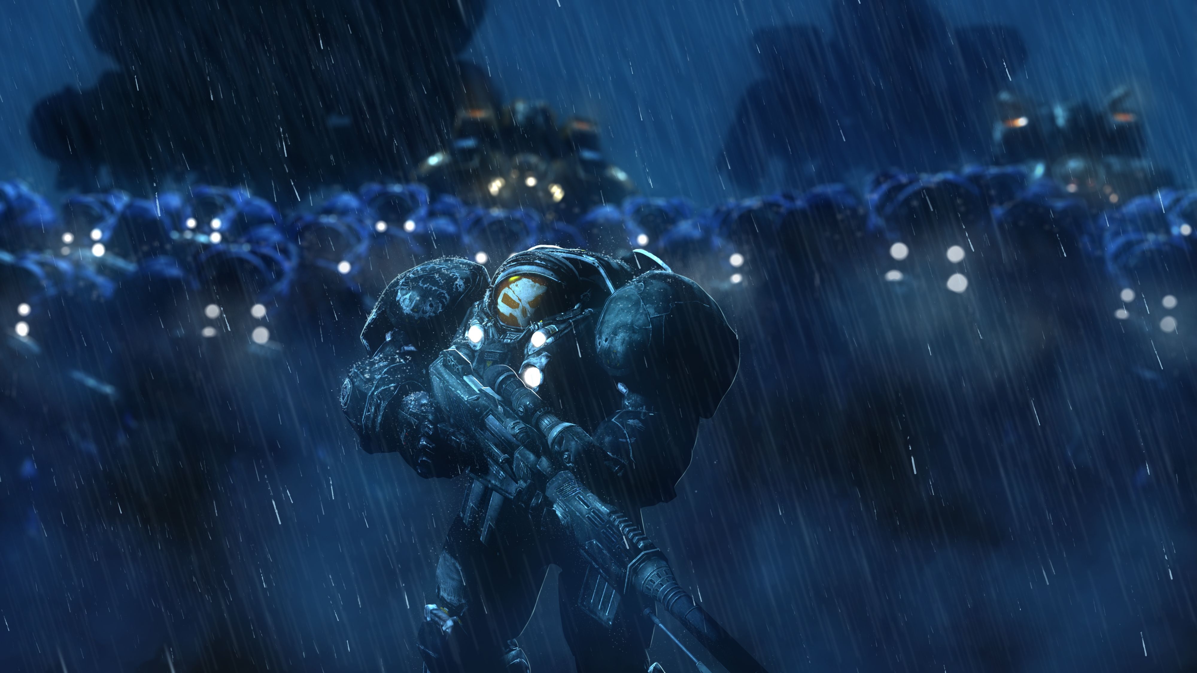 4000x2250 starcraft, #storm, #raiders, k, #rain Terran, HD, Desktop