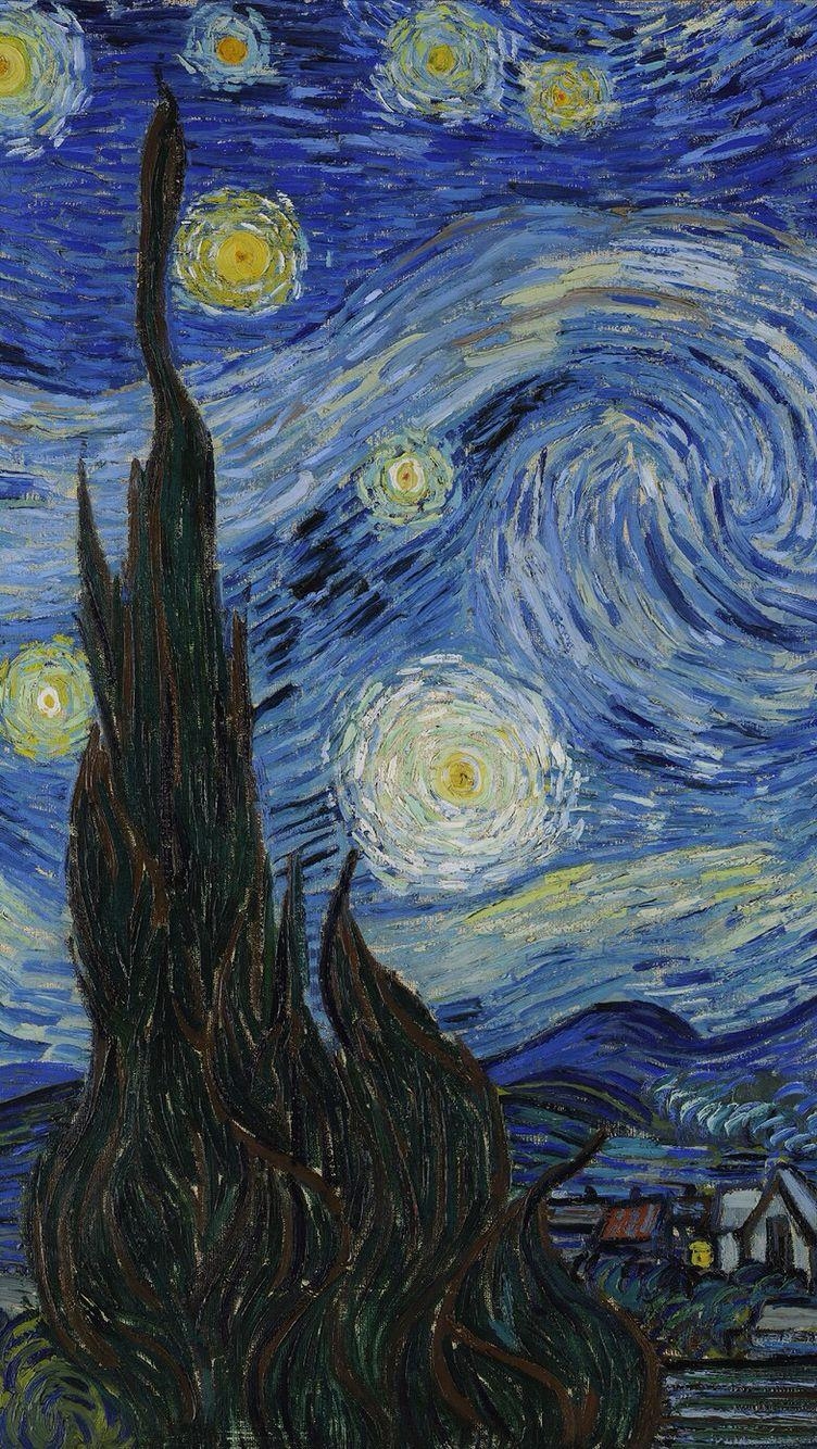 760x1340 Van Gogh's painting in iPhone wallpaper. It's Van Gogh nel, Phone