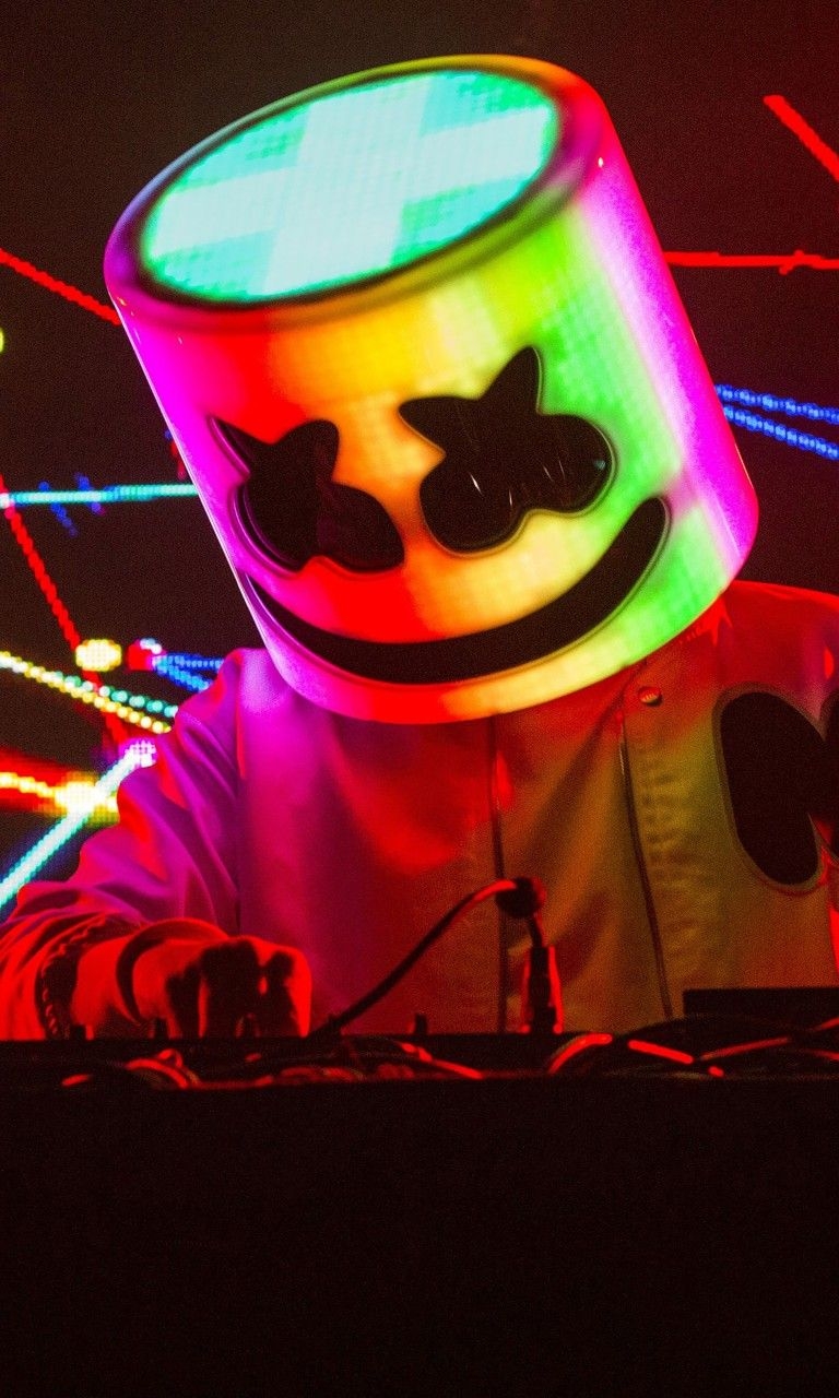 770x1280 Marshmello Live Concert 4K Wallpaper, Phone