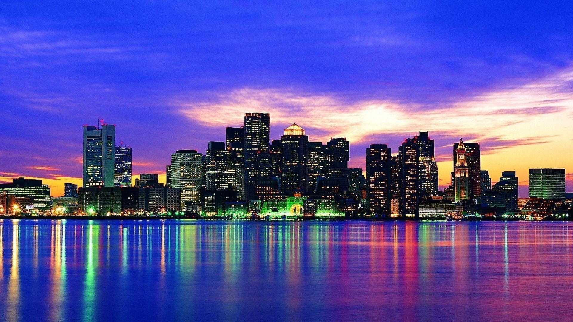 1920x1080 Boston Skyline Wallpaper, Desktop