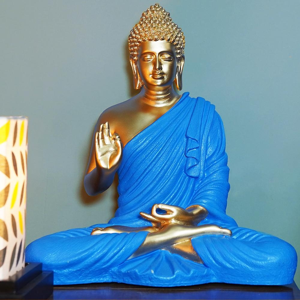 1000x1000 Meditating Buddha Idol & Table Accent, Phone