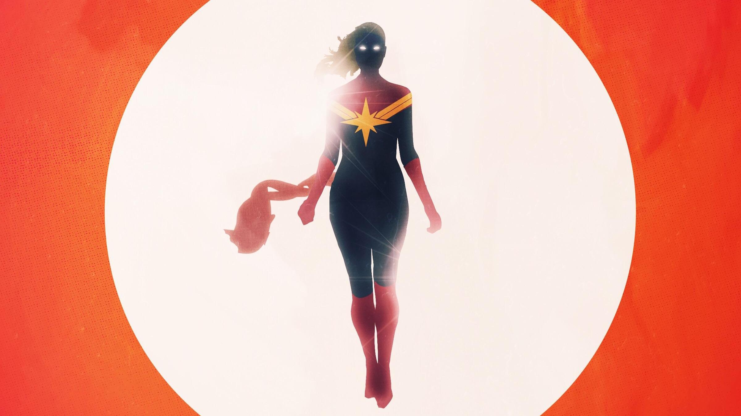 2400x1350 Captain Marvel 2019 Artwork, HD Movies, 4k Wallpaper, Image, Desktop