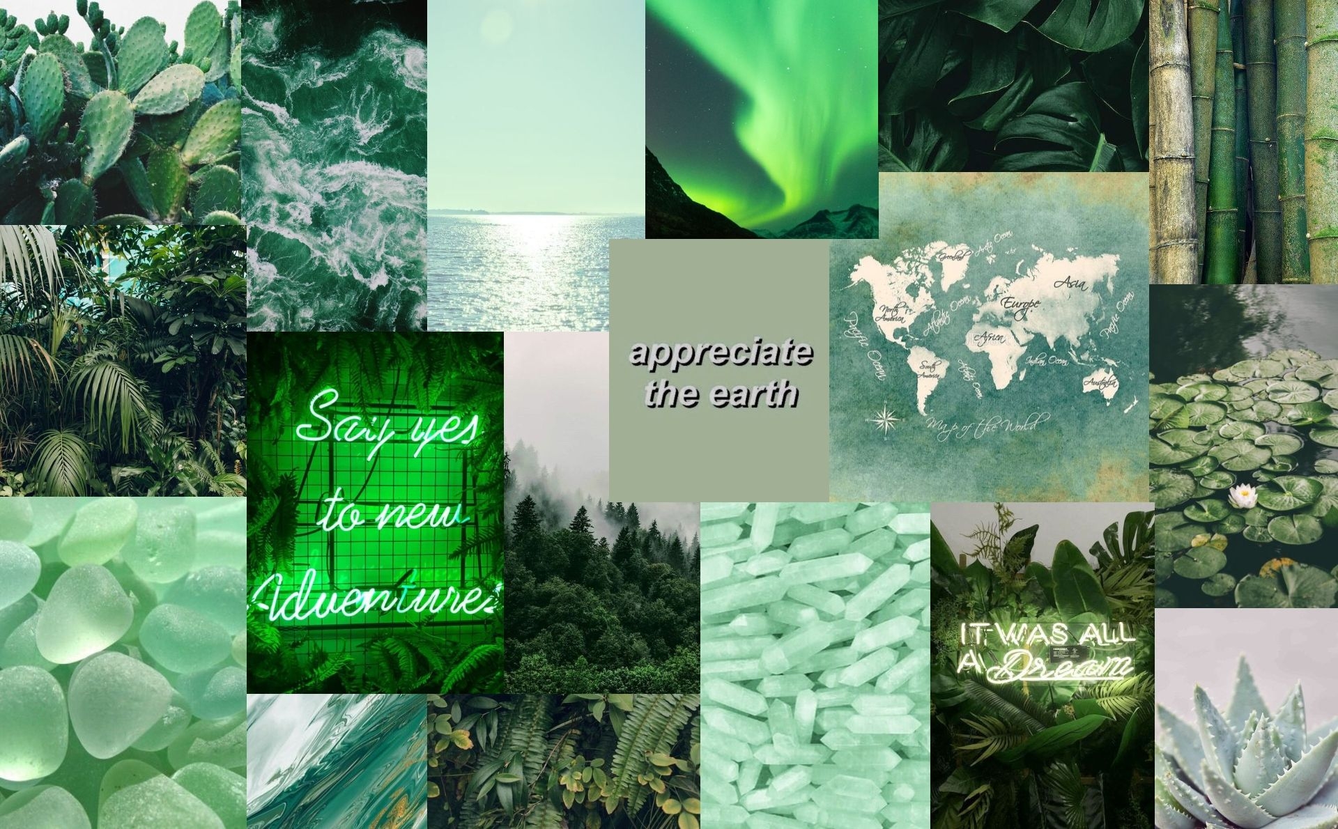 1920x1190 Aesthetic Green Desktop Wallpaper, Desktop