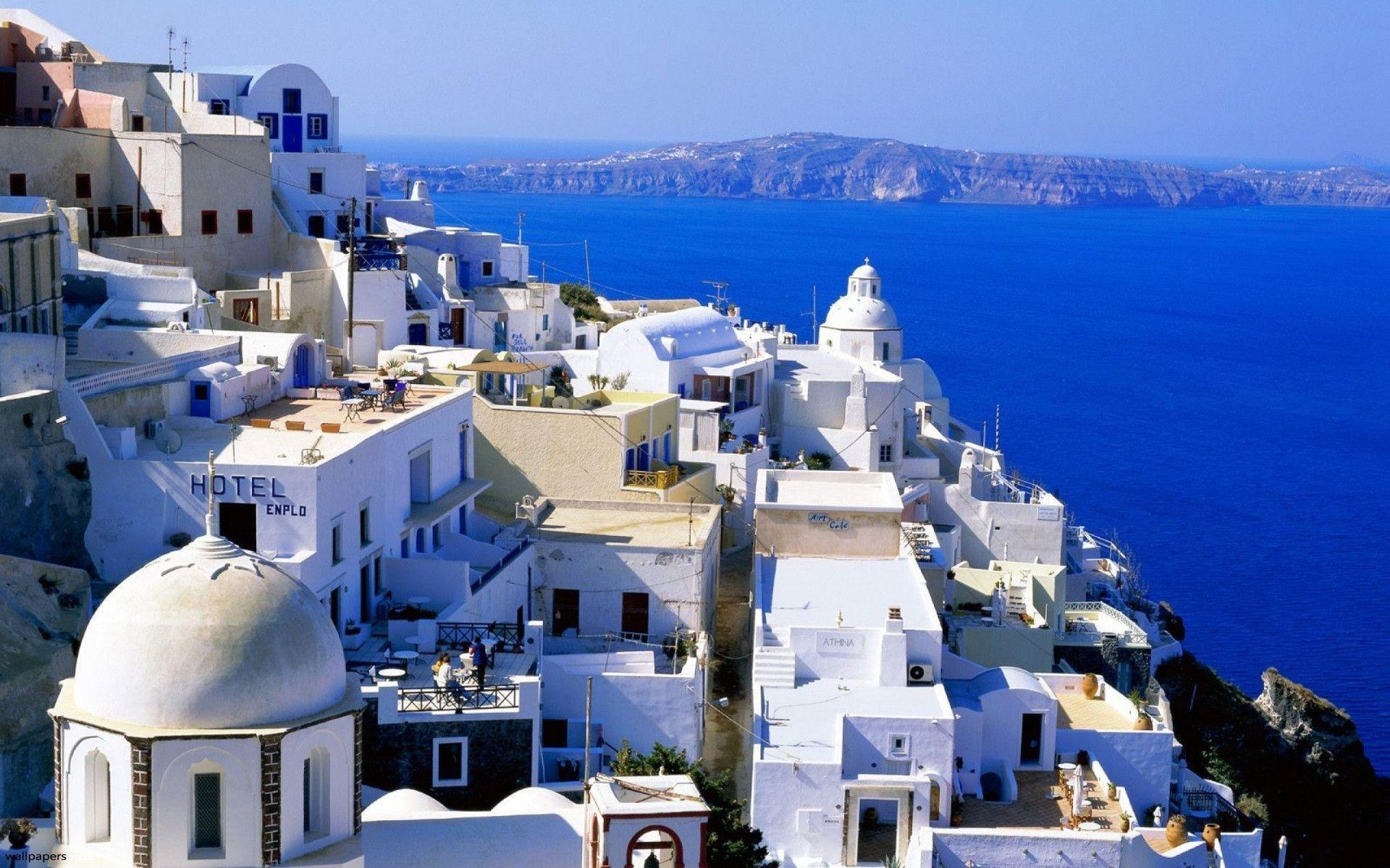 1920x1200 Santorini HD Wallpaper. TanukinoSippo, Desktop