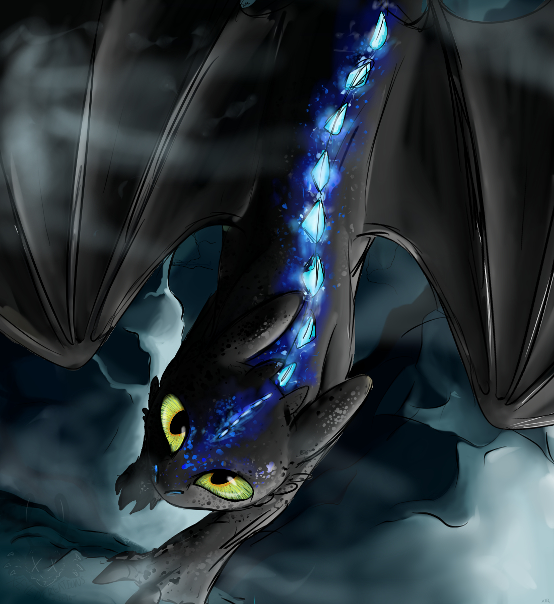 1100x1200 Art ALPHA Toothless Redraw Speedpaint 610275564 Impresiv. Night Fury Dragon, Night Fury, How To Train Your Dragon, Phone