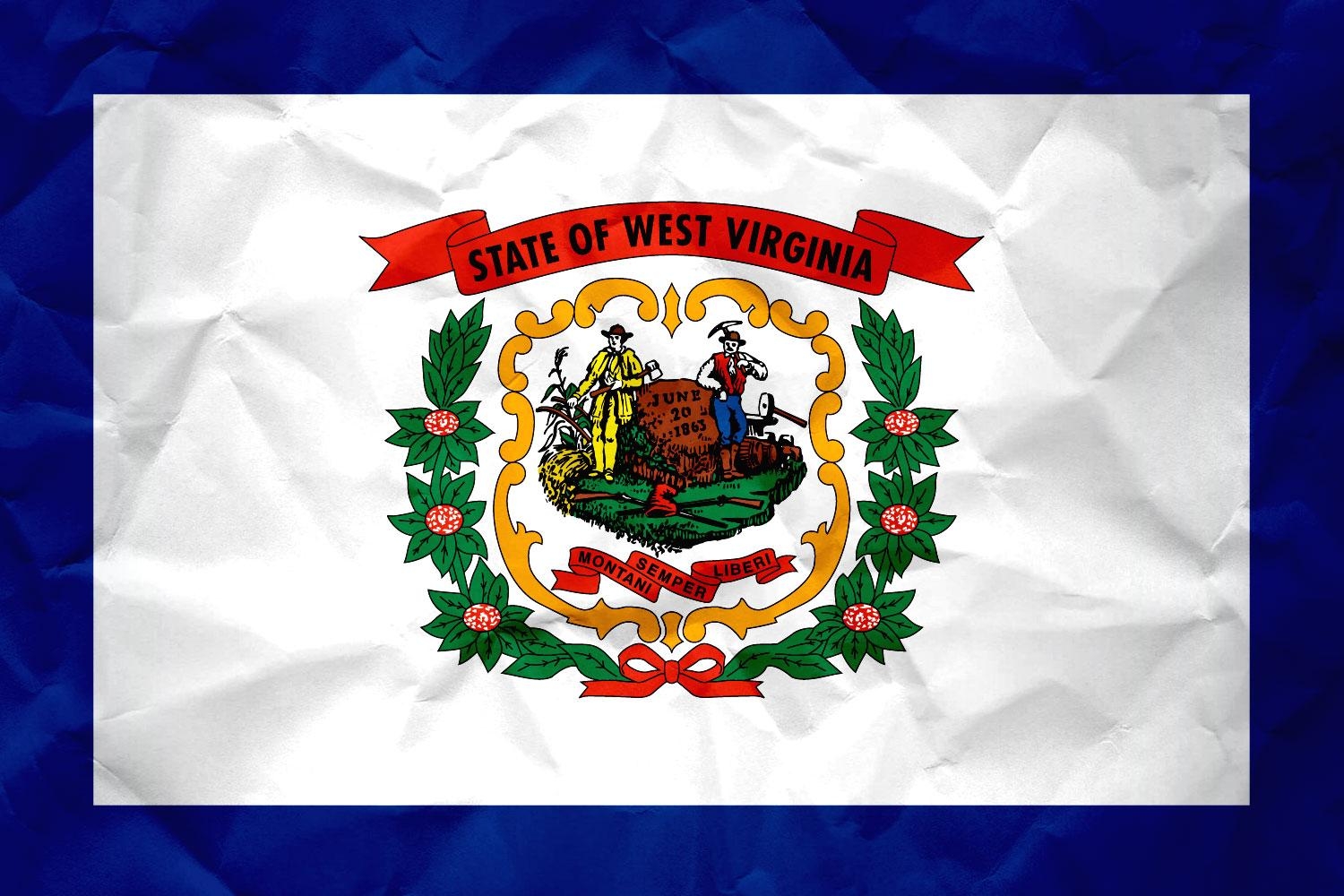 1500x1000 Flag of West Virginia with Paper Texture it for free, Desktop