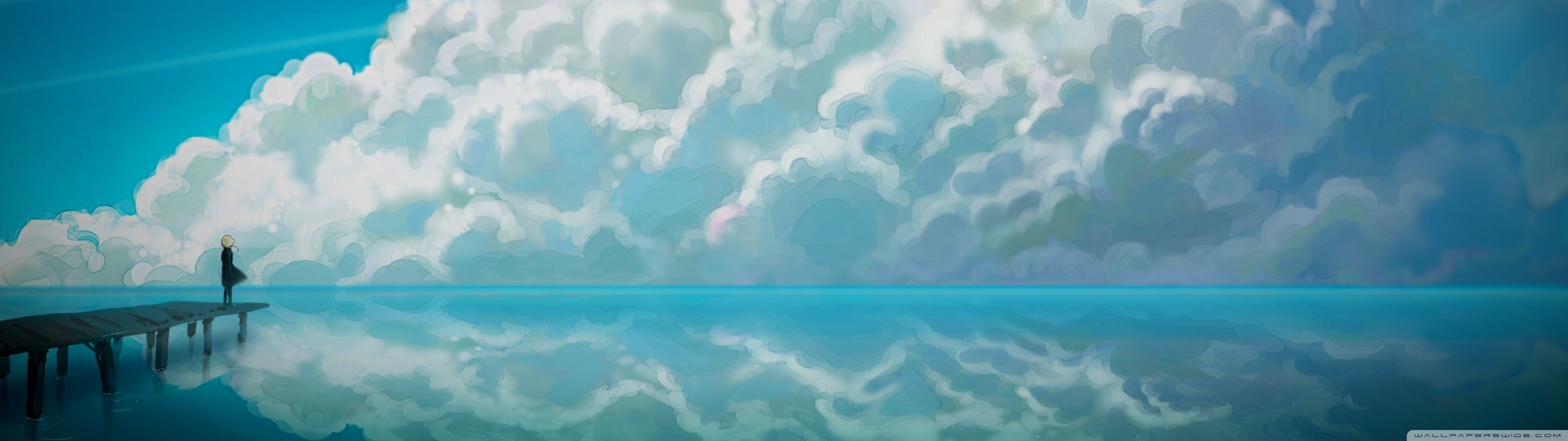 3840x1080 Anime Wallpaper, Dual Screen