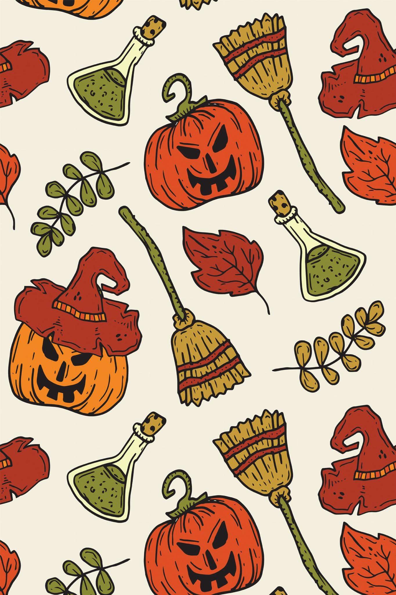 1370x2050 Aesthetic Halloween Peel and Stick, Phone