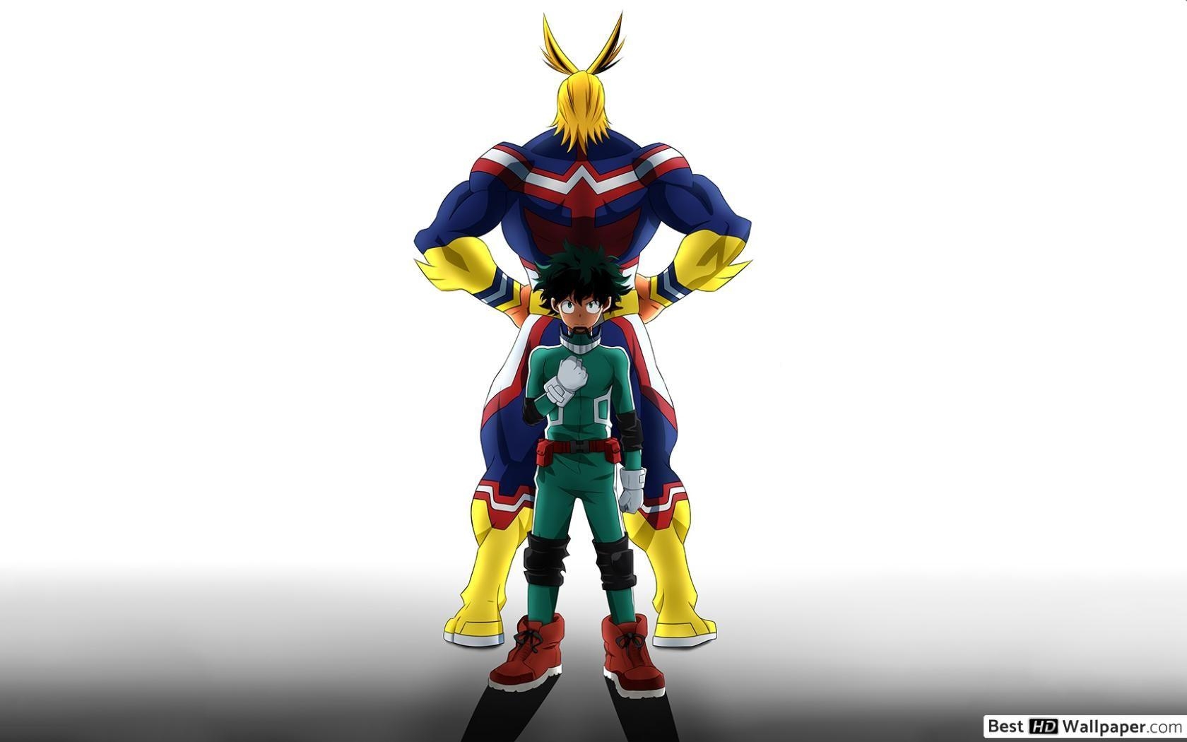 1680x1050 My Hero Academia Midoriya, All Might HD wallpaper download, Desktop