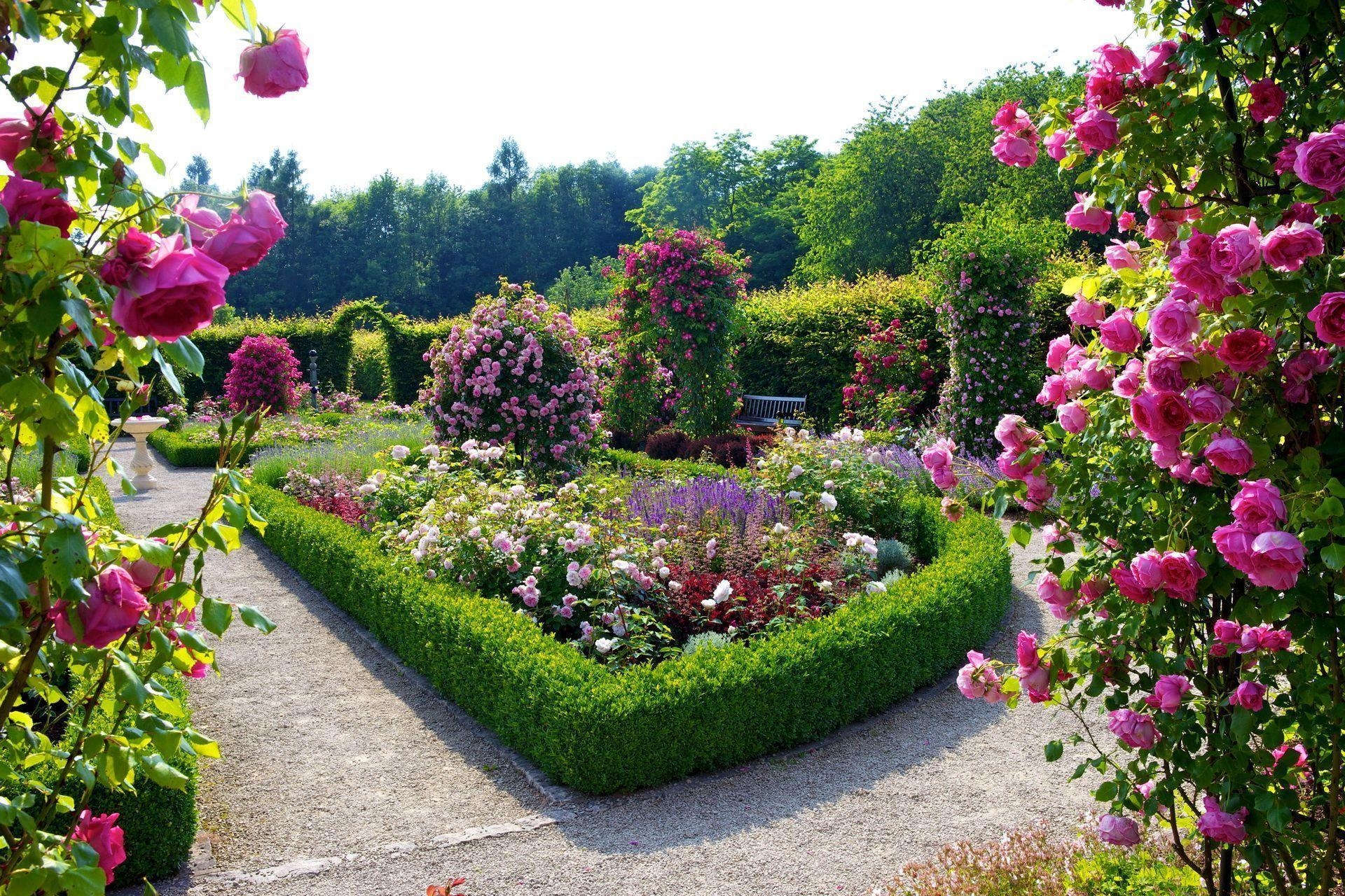 1920x1280 Flower Garden Background, Desktop