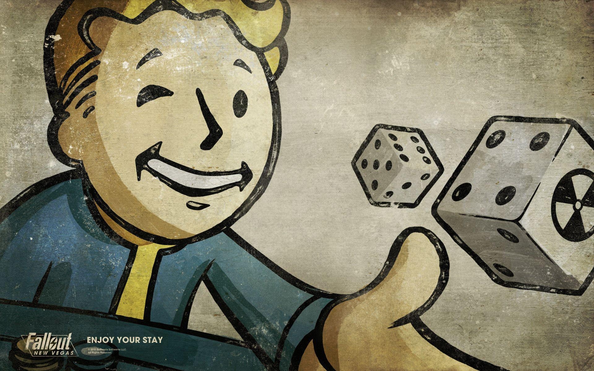 1920x1200 Fallout, New Vegas, Vault Boy, Radiation, Dice, Games. Free HD, Desktop