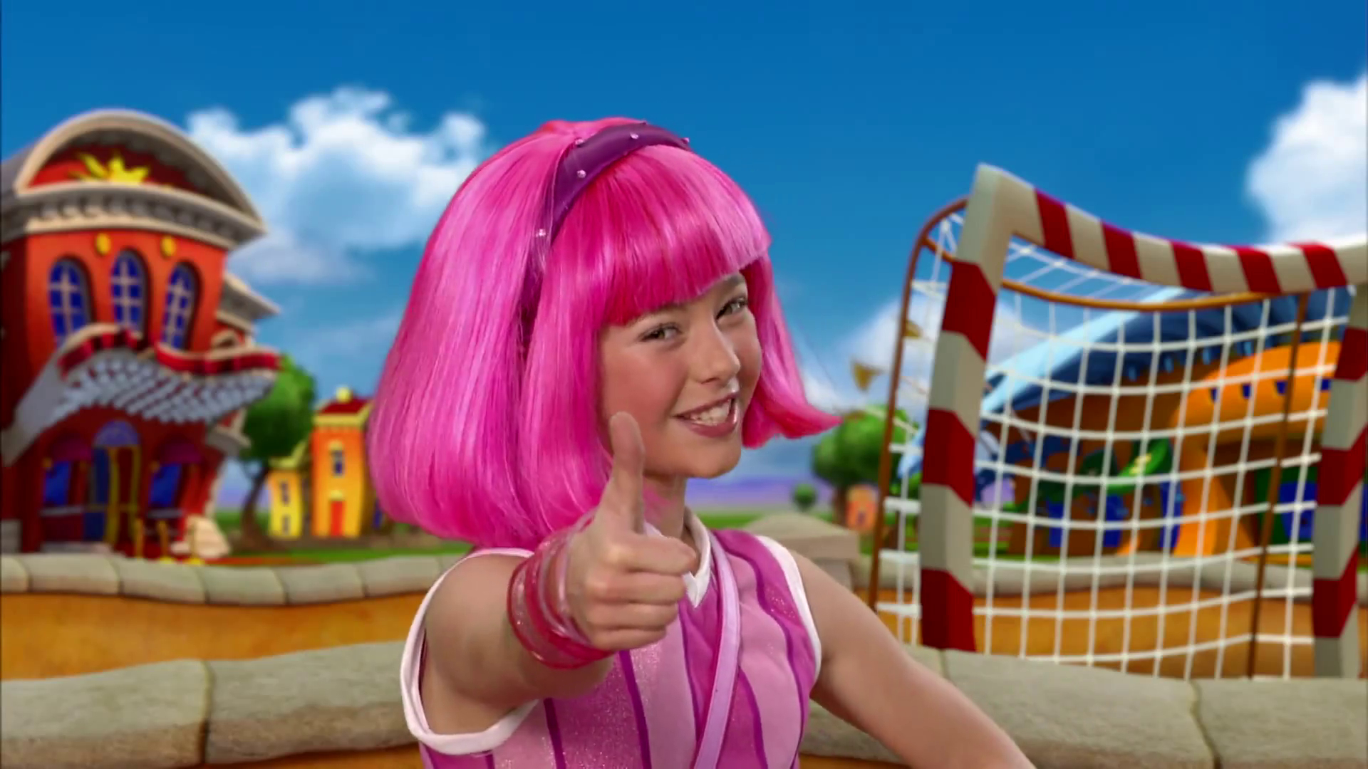 1920x1080 Lazytown HD Wallpaper Town Background is HD wallpaper background for desktop or mobile device. To find m. Lazy town, HD wallpaper, Wallpaper background, Desktop