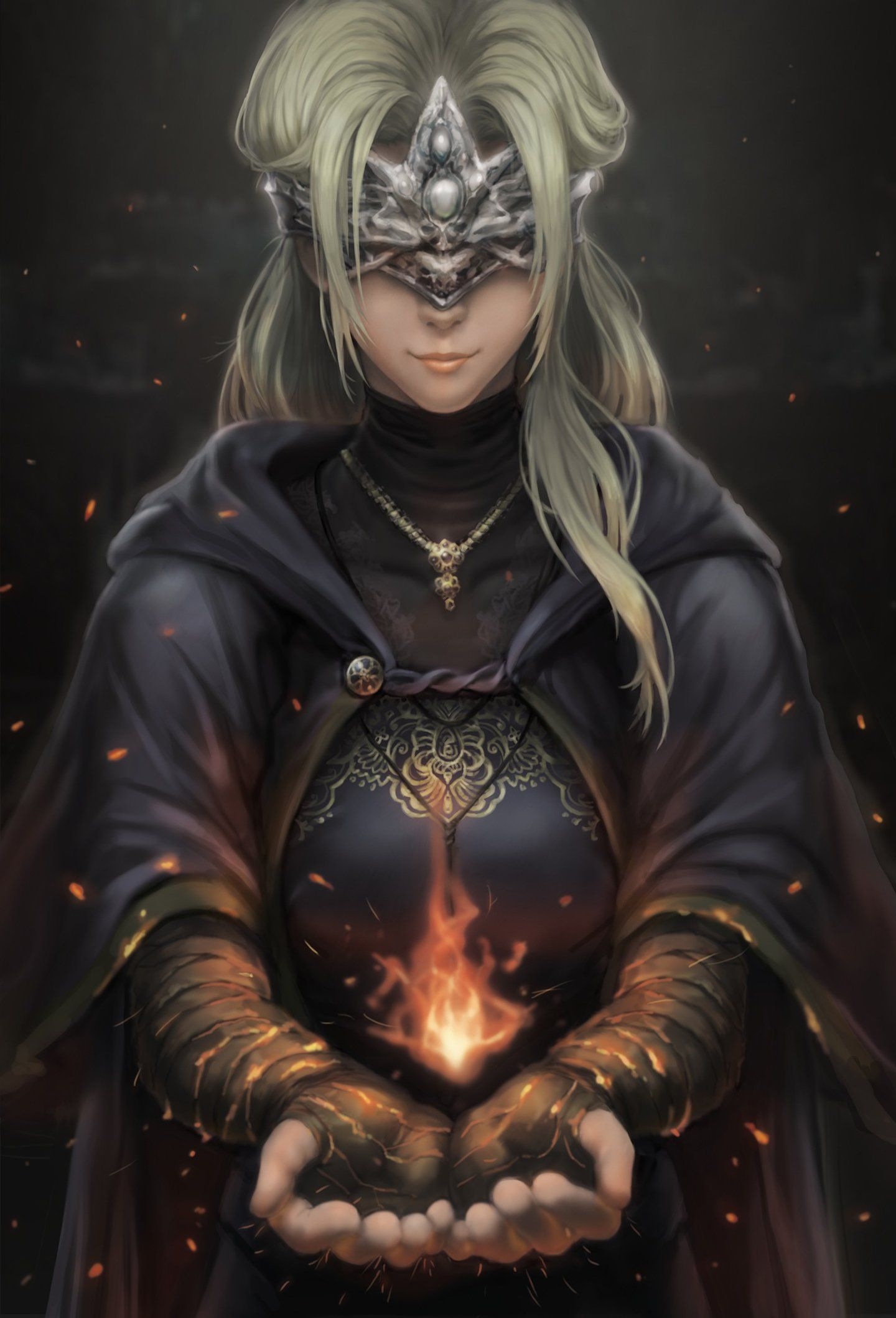 1440x2120 Bandages dark souls dress fire keeper marco poon wallpaperx2118, Phone