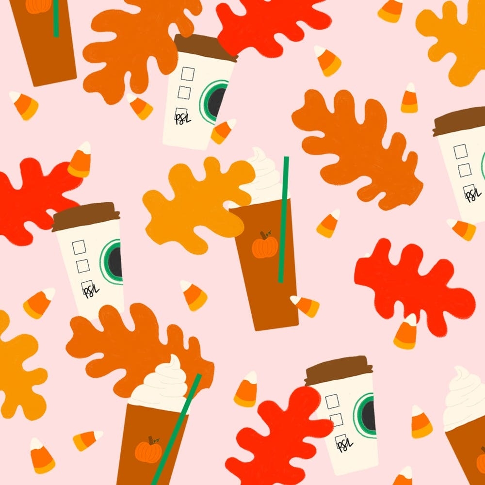 1000x1000 Fall* In Love With This Free PSL Themed Desktop Wallpaper + Co, Phone