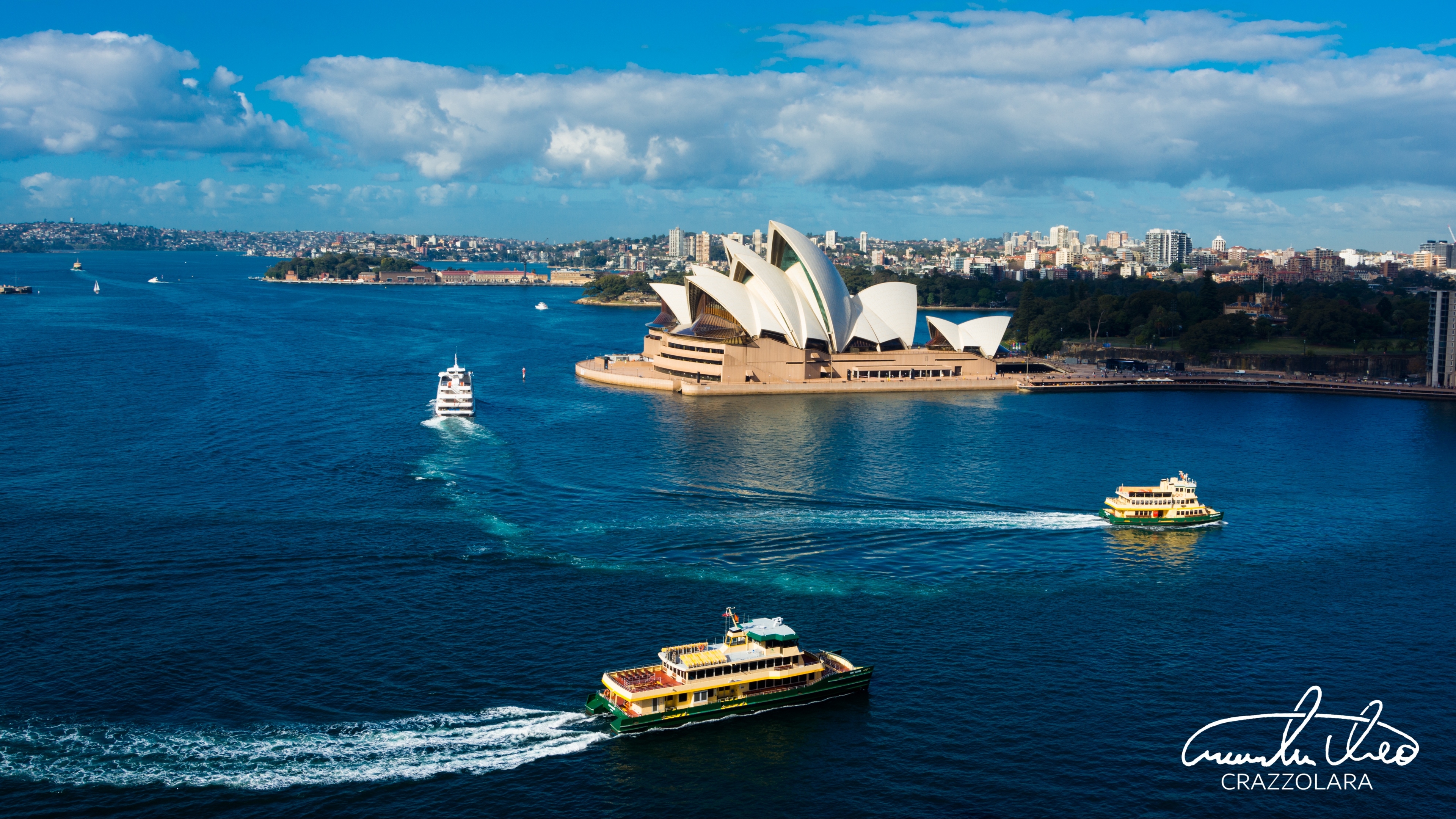 3840x2160 Wallpaper 4k sydney opera house, theater, harbor, ships, sydney, australia 4k Harbor, sydney opera house, theater, Desktop