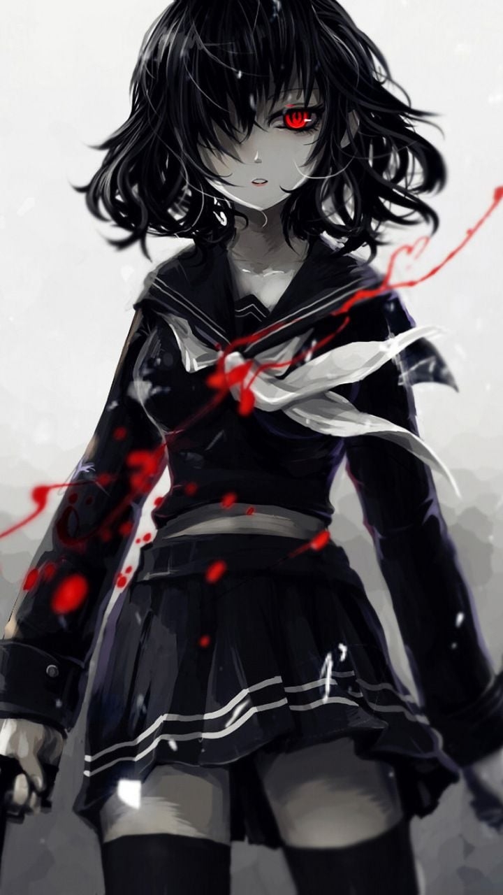 720x1280 Evil Anime Girl Wallpaper Free Evil Anime Girl Background, Phone