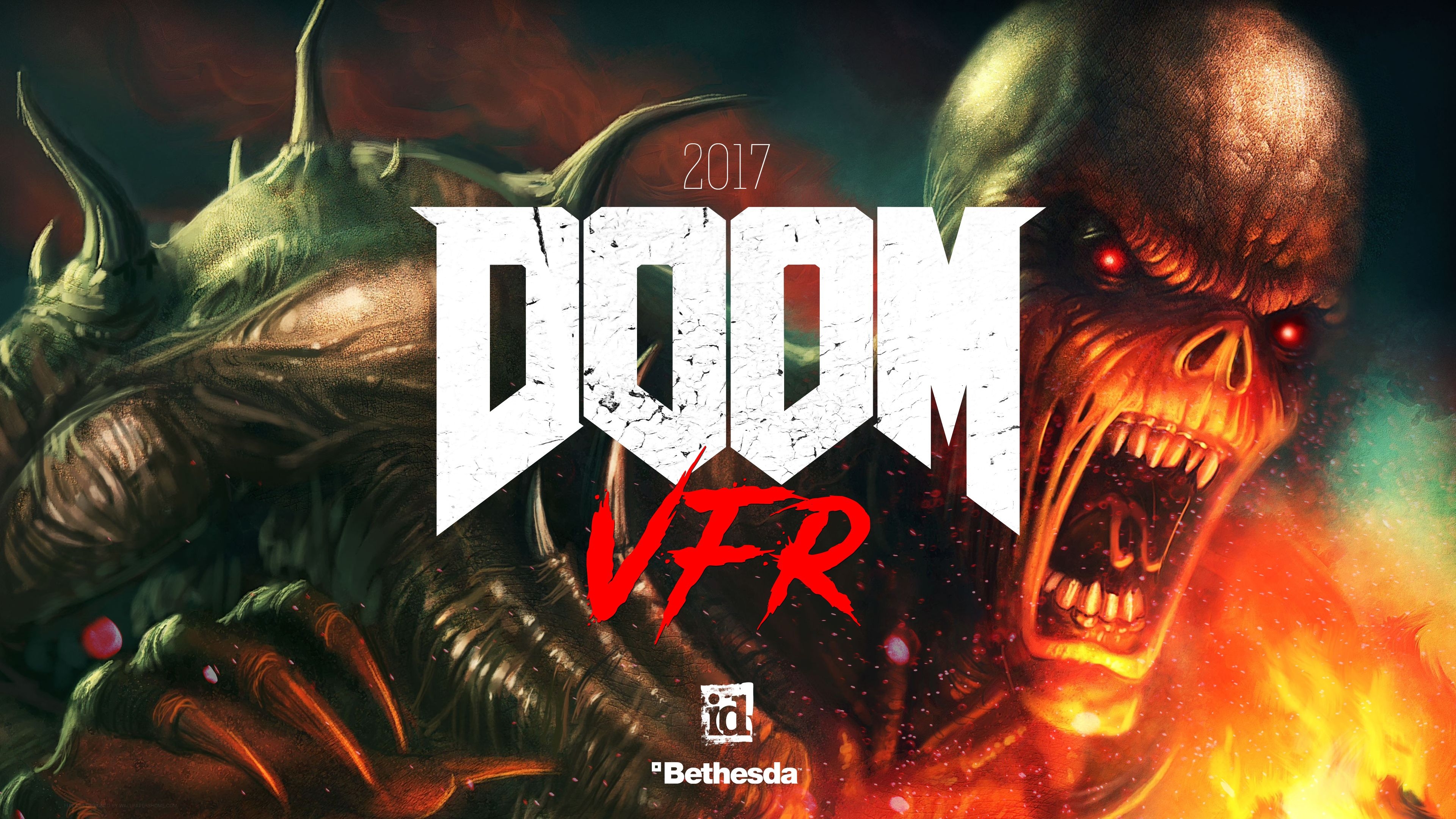 3840x2160 Wallpaper Doom VFR, 4K, E3 Games, Desktop