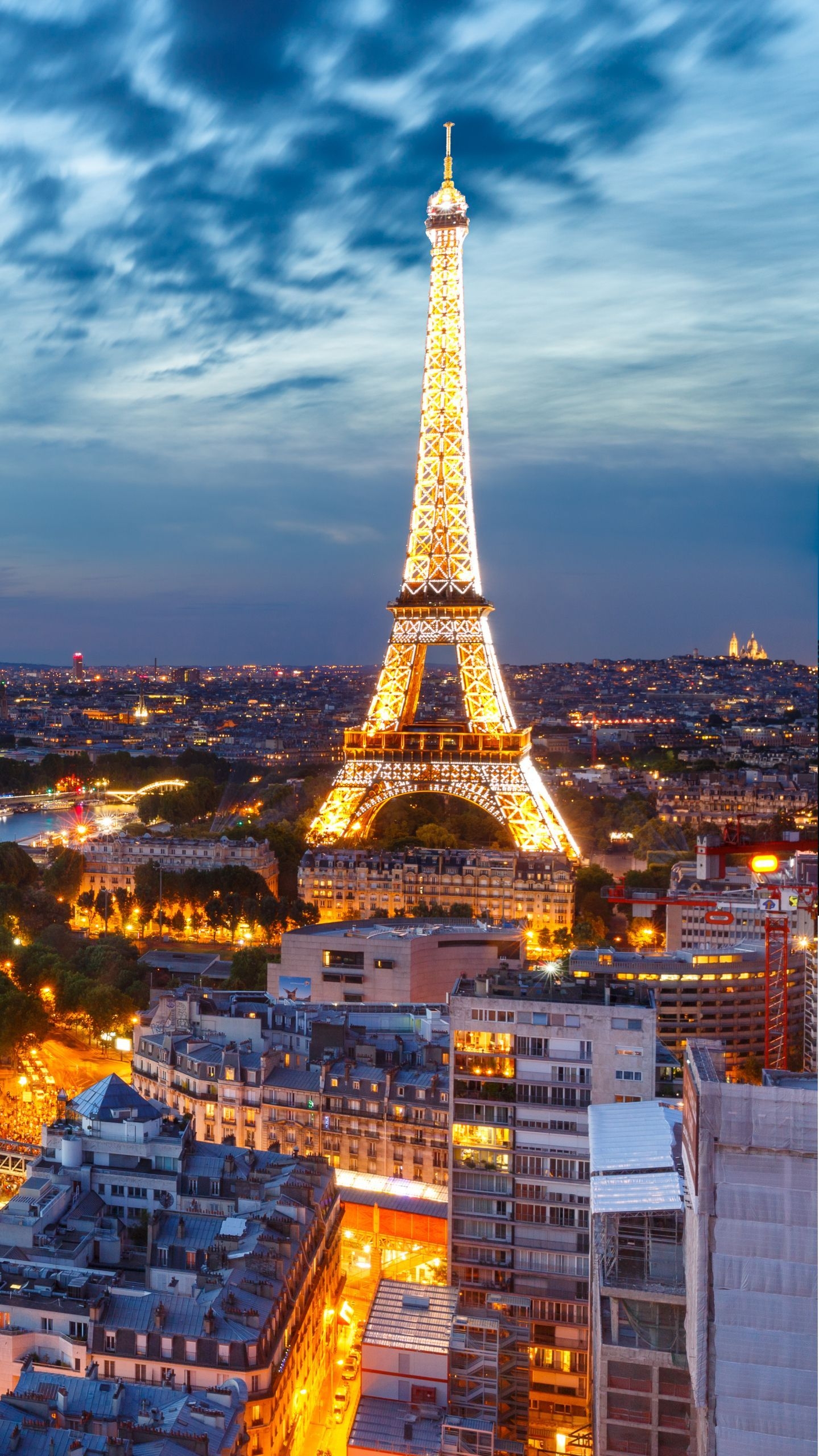 1440x2560 Night Paris iPhone Wallpaper Free Night Paris iPhone Background, Phone