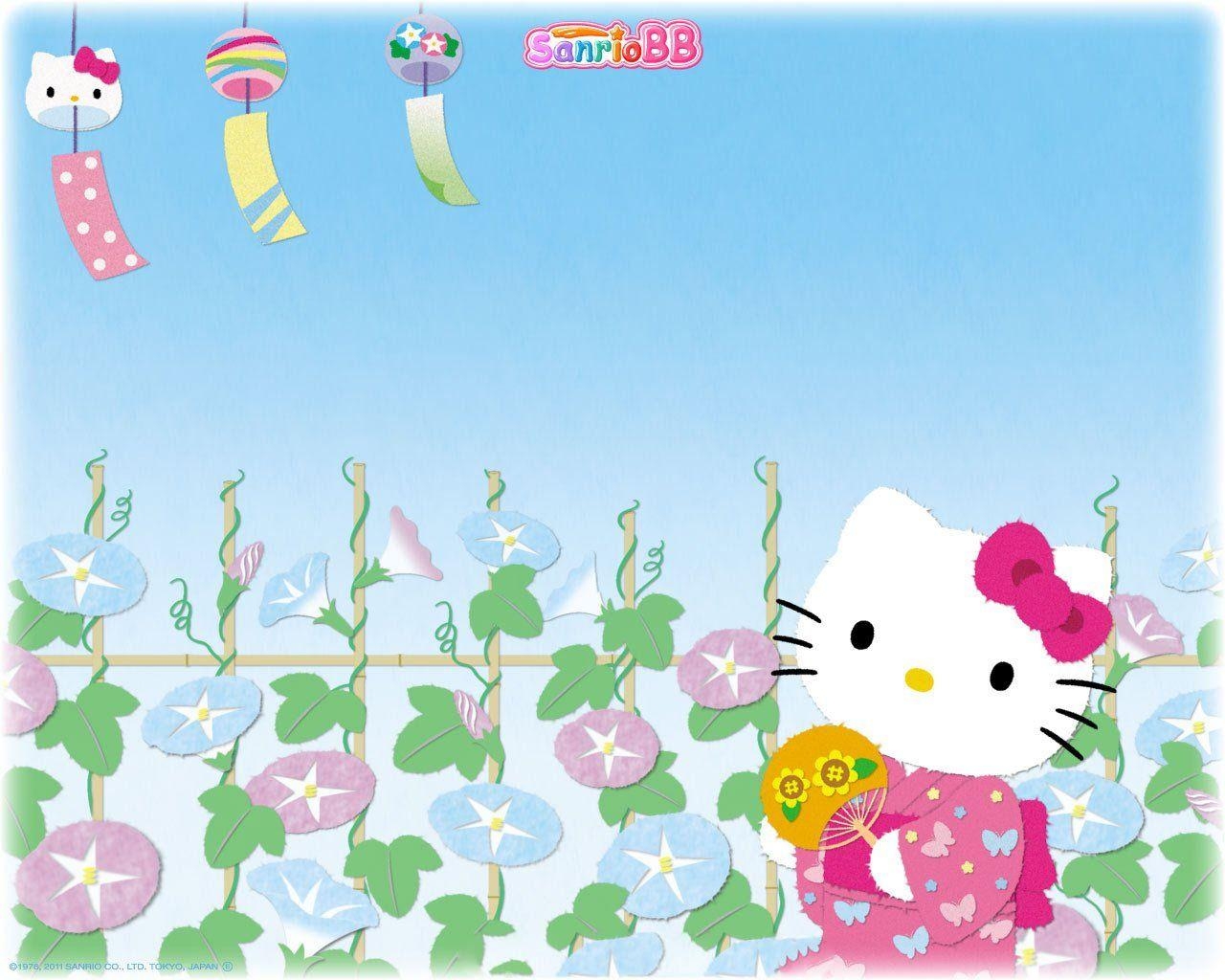 1280x1030 Hello Kitty Spring Wallpaper, Desktop