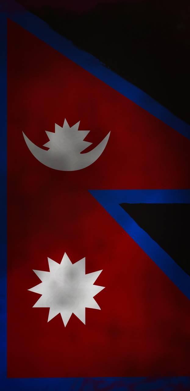 630x1280 Nepal Flag Wallpaper, Phone