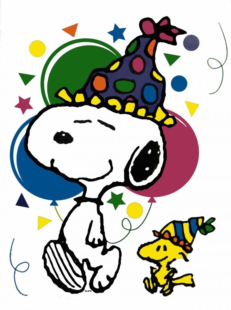 800x1080 Snoopy happy birthday clip art, Phone