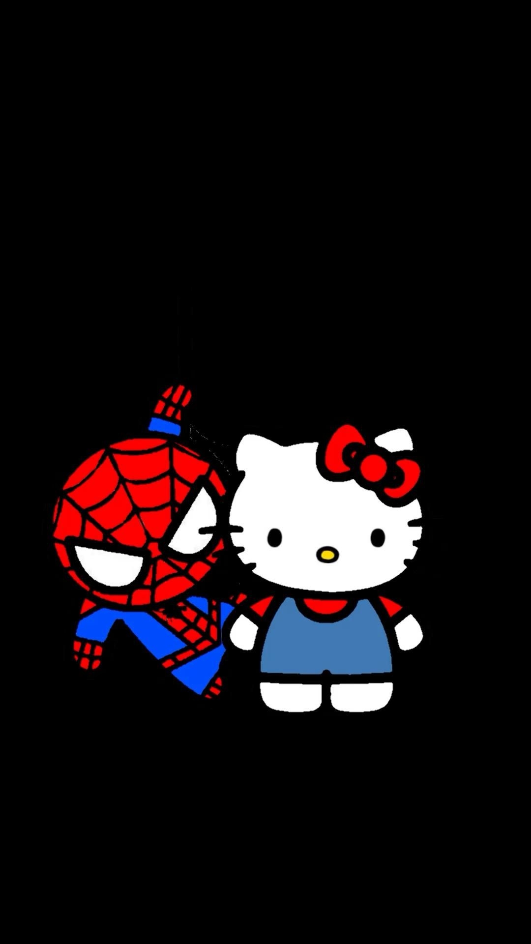 1080x1920 Spider Man & Hello Kitty WALLPAPER. Hello Kitty Wallpaper, Hello Kitty Iphone Wallpaper, Hello Kitty Background, Phone