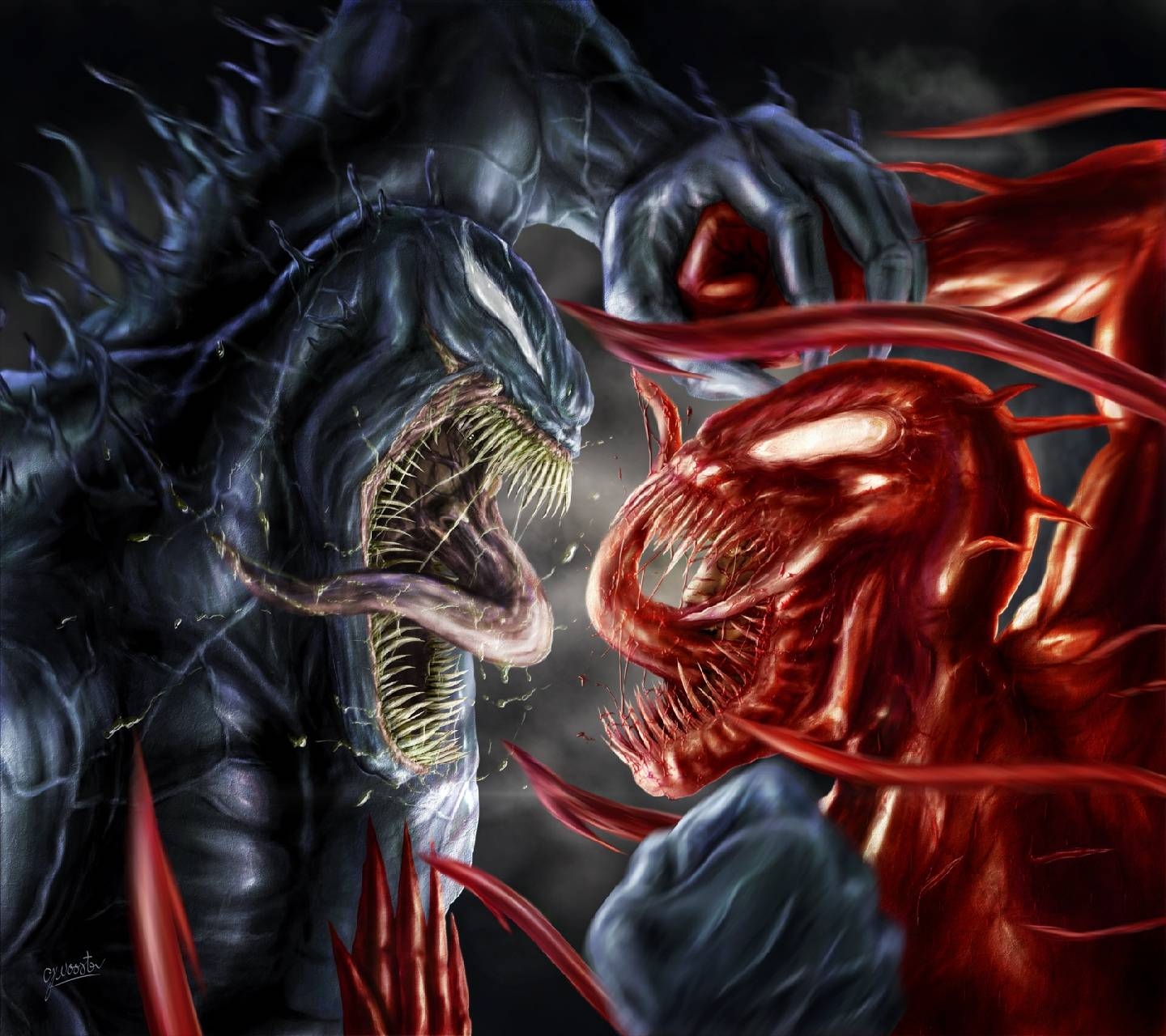 1440x1280 Venom Vs Carnage wallpaper, Desktop