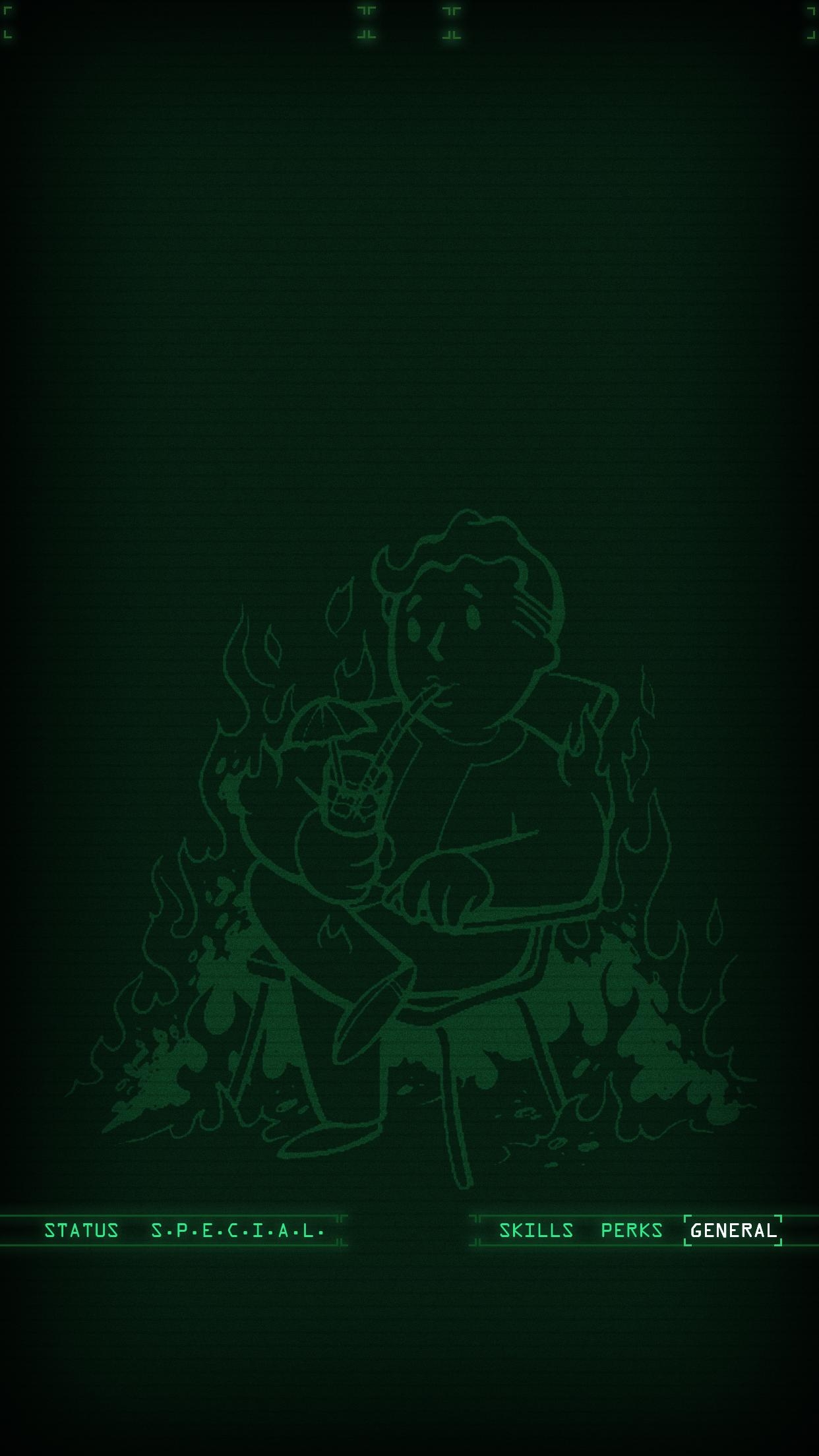 1250x2210 Fallout iPhone Pipboy Wallpaper iPhone Image On X Pip Boy Wallpaper & Background Download, Phone