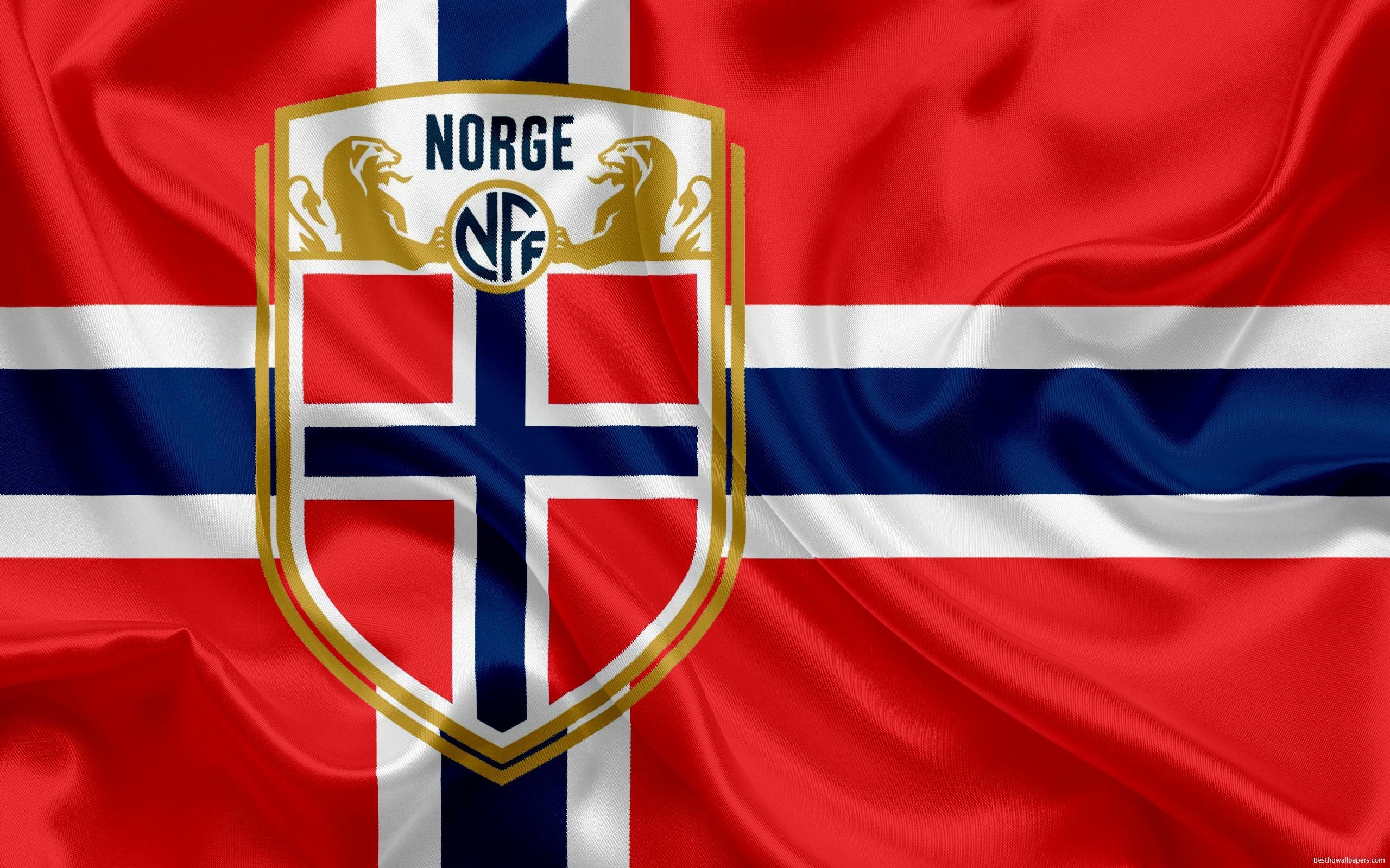 2560x1600 Download wallpaper Norway national football team, emblem, logo, Desktop