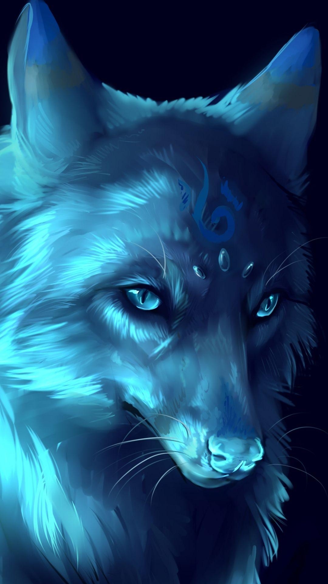 1080x1920 Fantasy Wolf () Wallpaper, Phone