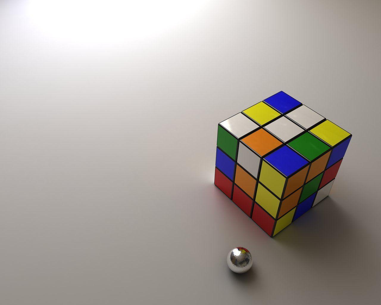 1280x1030 Rubik's Cube Wallpaper Render, Desktop