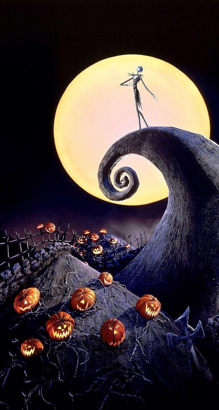 750x1400 Halloween Full Moon iPhone wallpaper. Nightmare before christmas wallpaper, Halloween wallpaper iphone, Halloween wallpaper, Phone