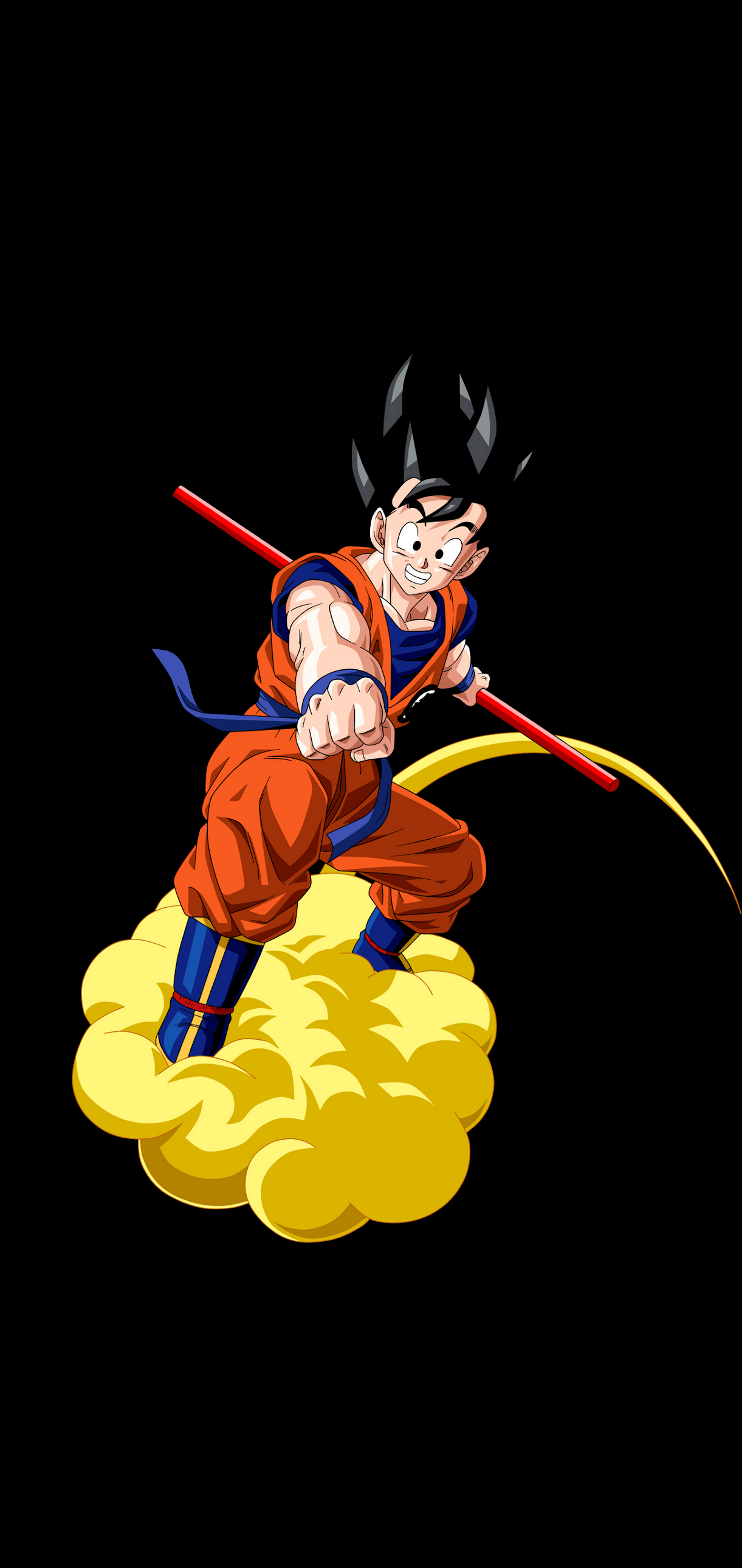 1230x2580 AMOLED WALLPAPER GOKU, Phone