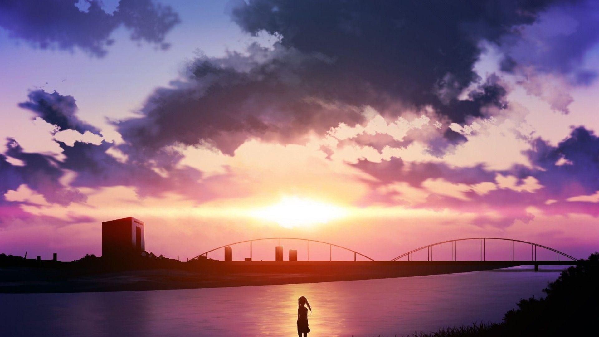 1920x1080 Sunset Anime Scenery Wallpaper. Brothers Conflict, Desktop