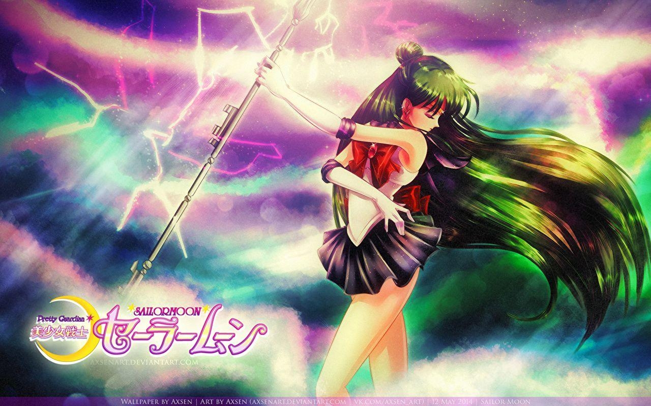 1280x800 Wallpaper Sailor Moon Magic Mage Staff Setsuna Meiou, Sailor Pluto, Desktop