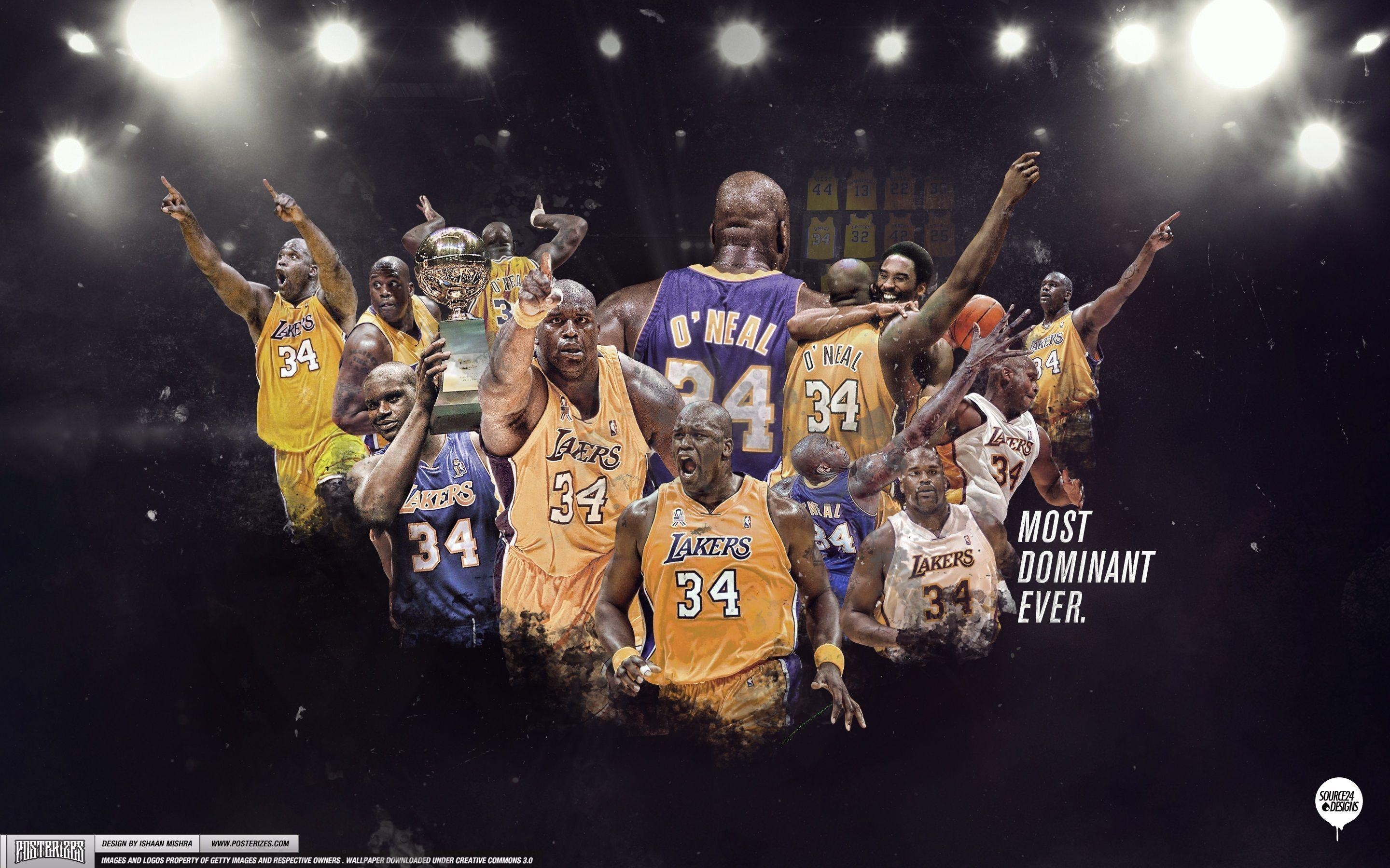 2880x1800 Shaquille O'neal Lakers Wallpaper Wallpaper HD. Wallpaper, Desktop