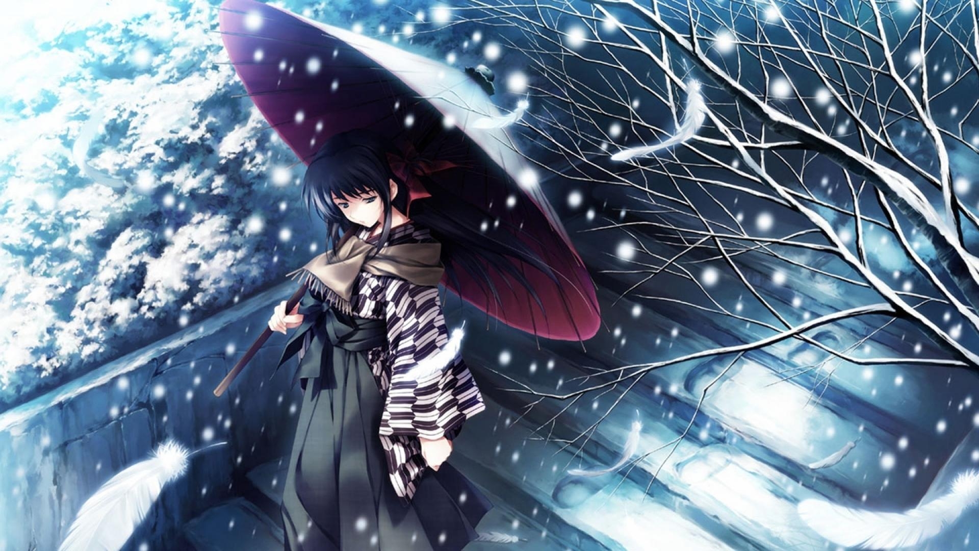 1920x1080 Anime Girl In Snow HD Wallpaperx1080, Desktop