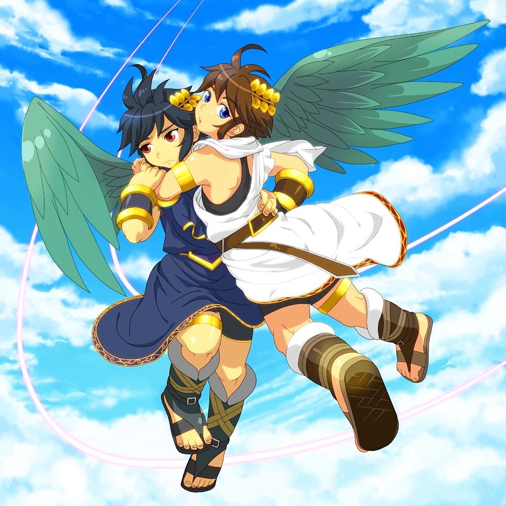 1000x1000 Dark Pit Icarus Anime Image Board, Phone