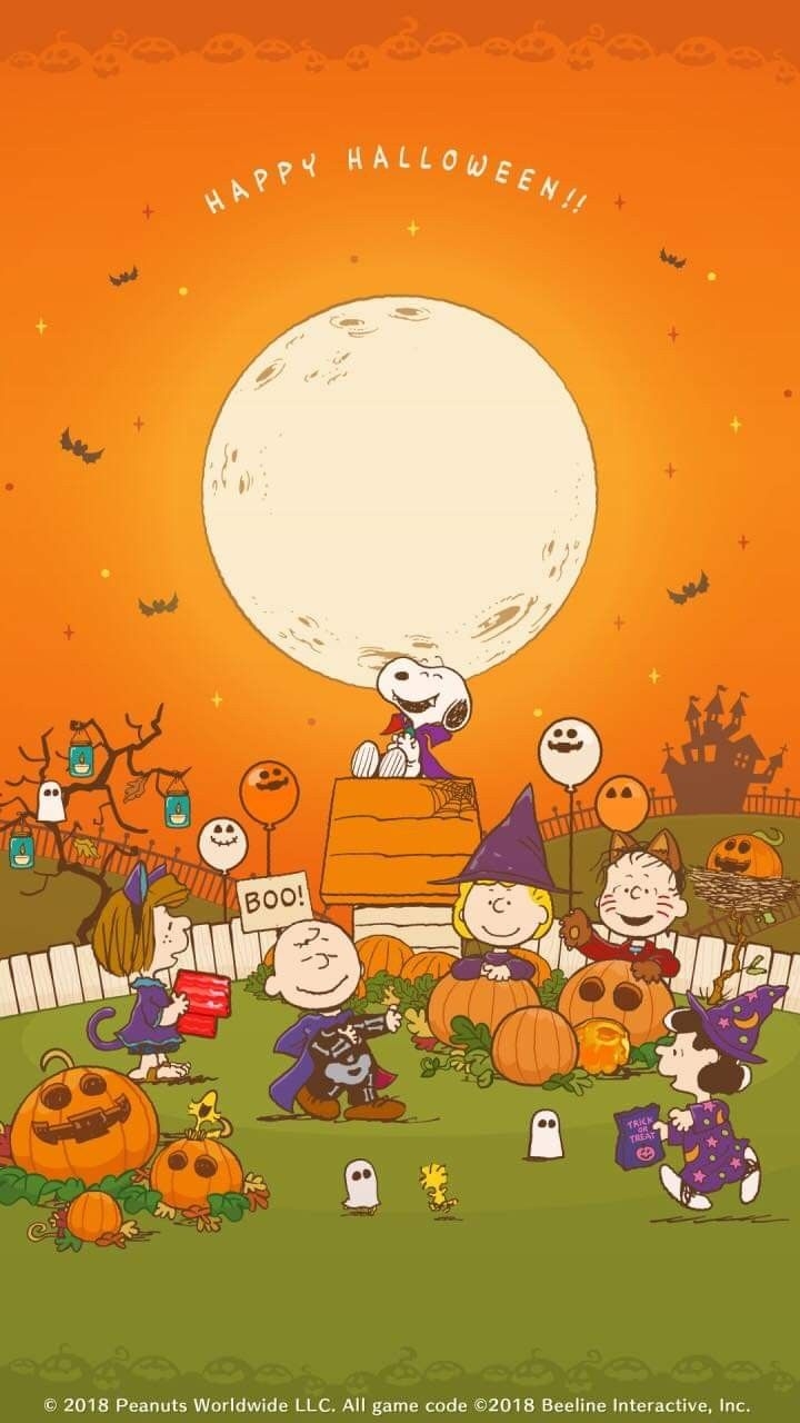 720x1280 Peanuts Halloween iPhone Wallpaper Free Peanuts Halloween iPhone Background, Phone