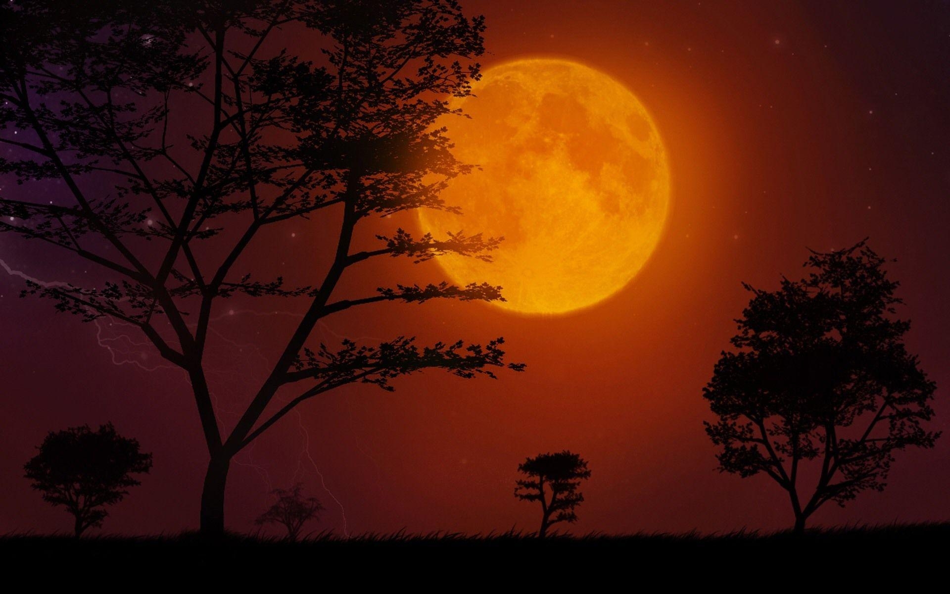 1920x1200 Super Moon Picture, Desktop