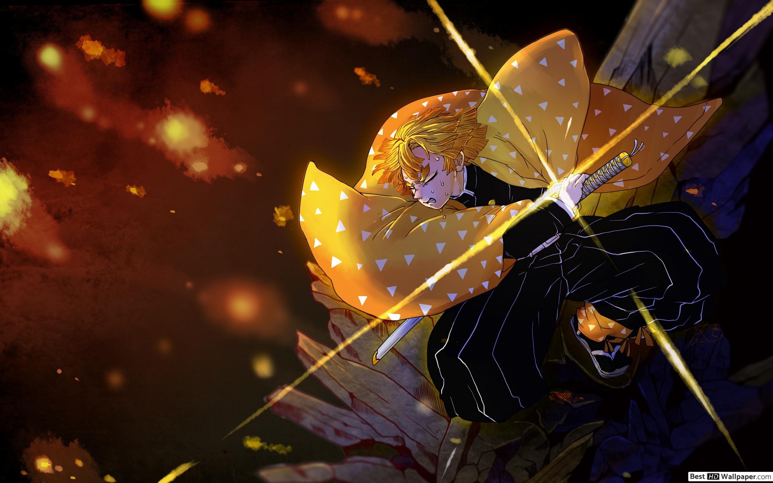 2560x1600 Demon Slayer, Kimetsu No Yaiba Zenitsu HD wallpaper download, Desktop