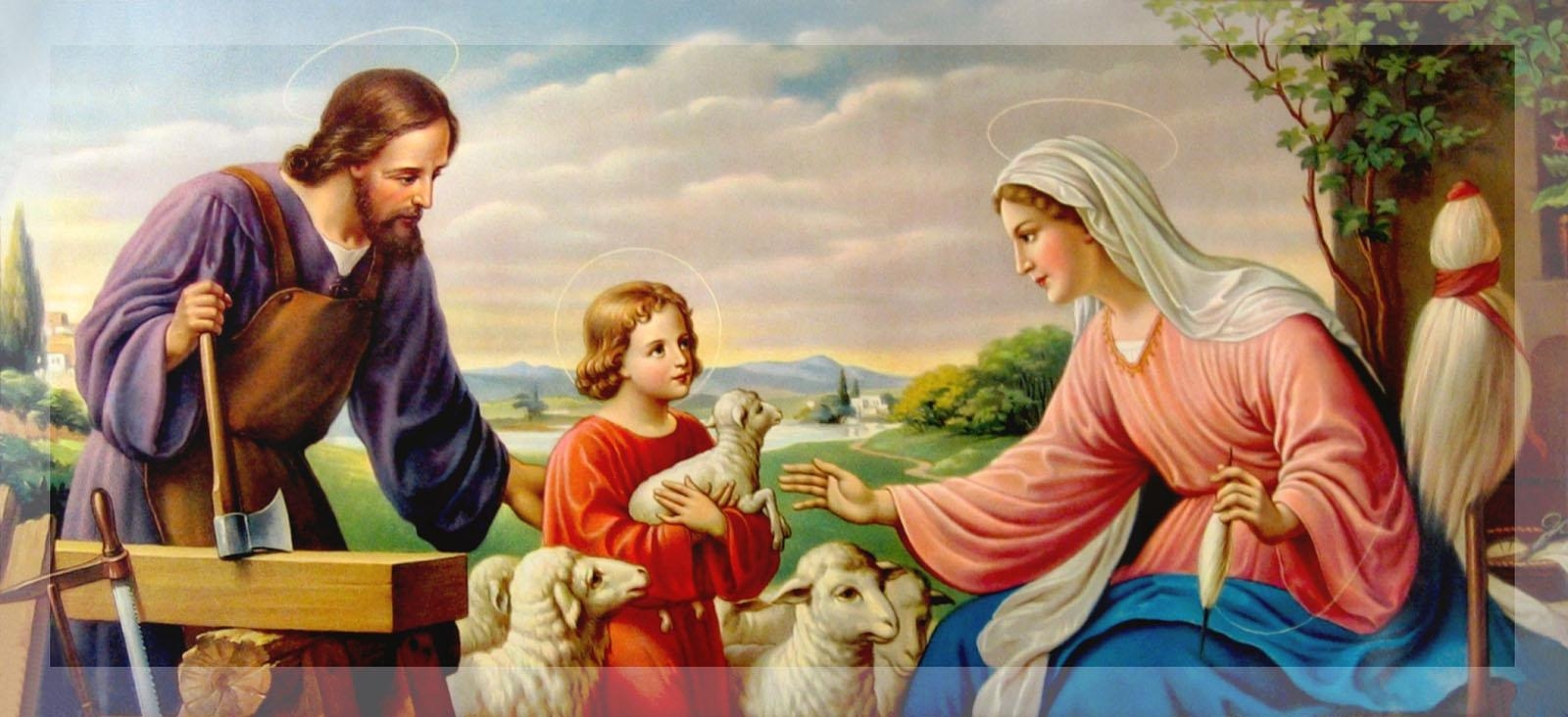 1600x740 Holy Family Wallpaper DESKTOP WALLPAPERS, Dual Screen