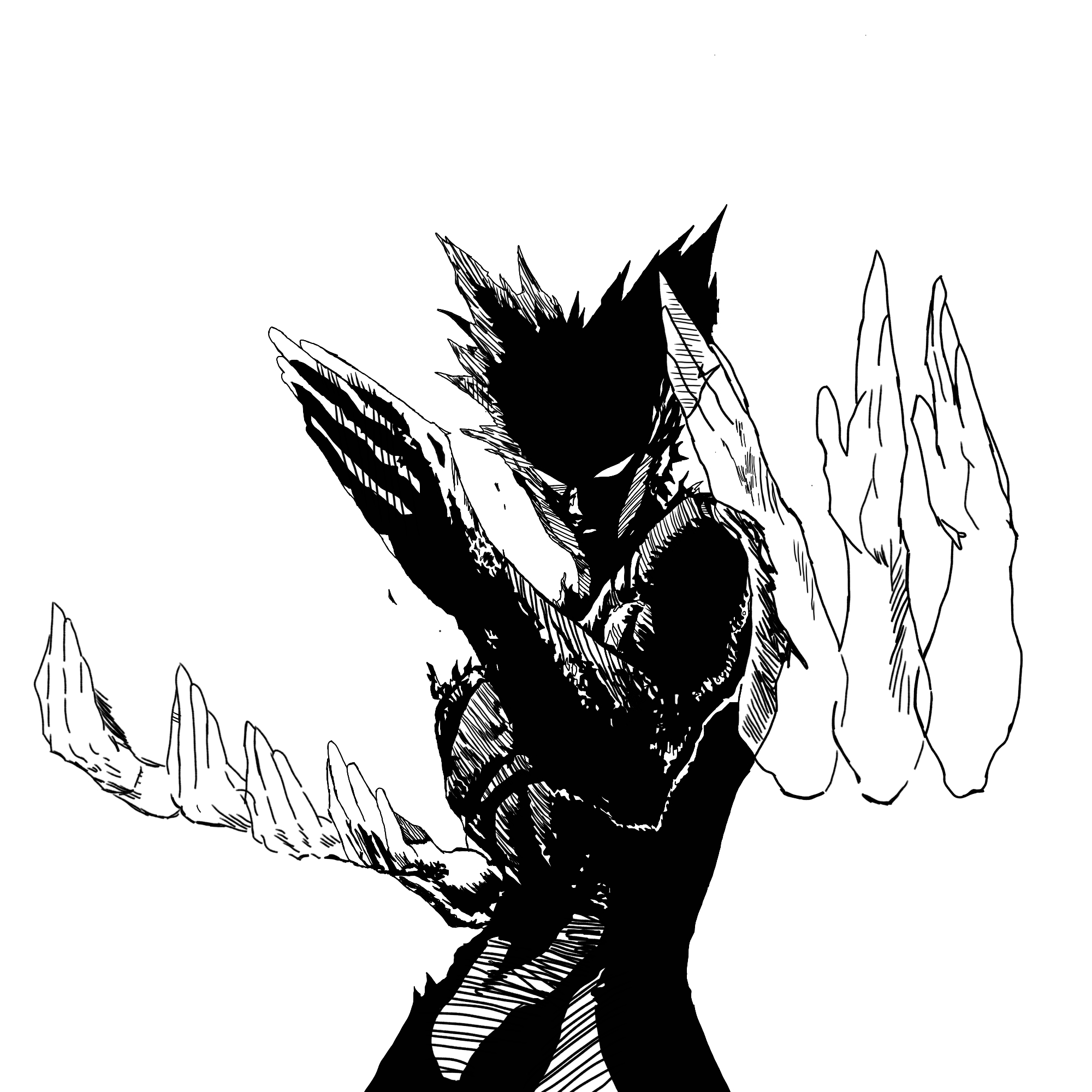 2000x2000 One Punch Man Garou Wallpaper Free One Punch Man Garou Background, Phone