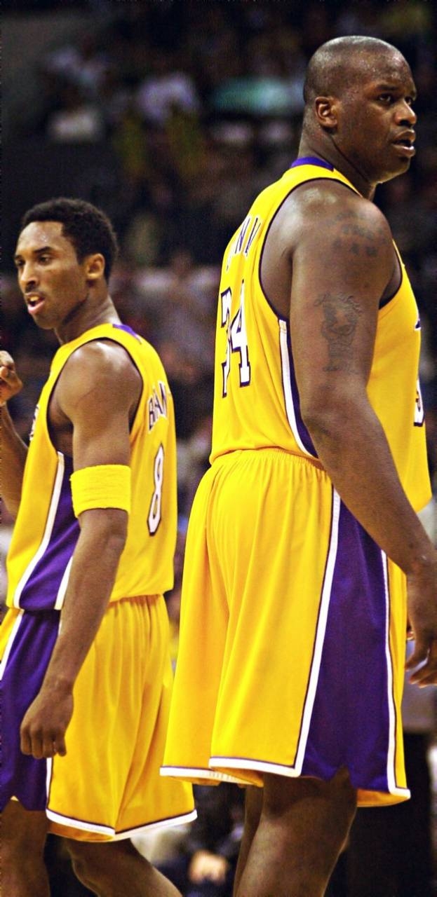 630x1280 Kobe and Shaq wallpaper, Phone