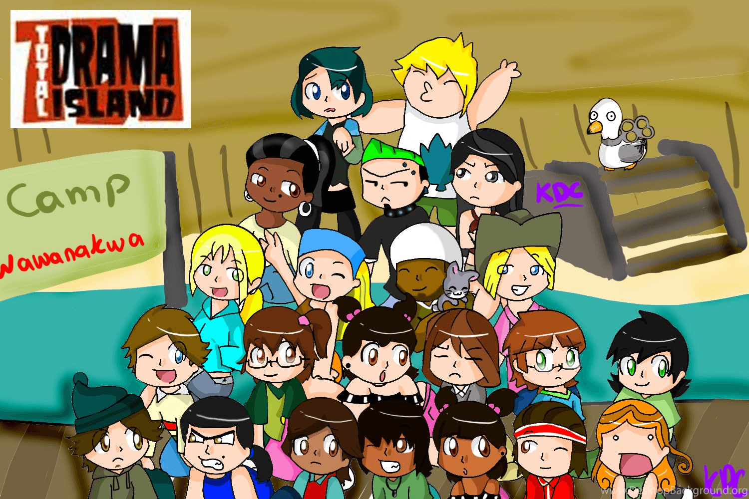 1500x1000 Cartoon Wallpaper: Total Drama Island Desktop Background, Desktop