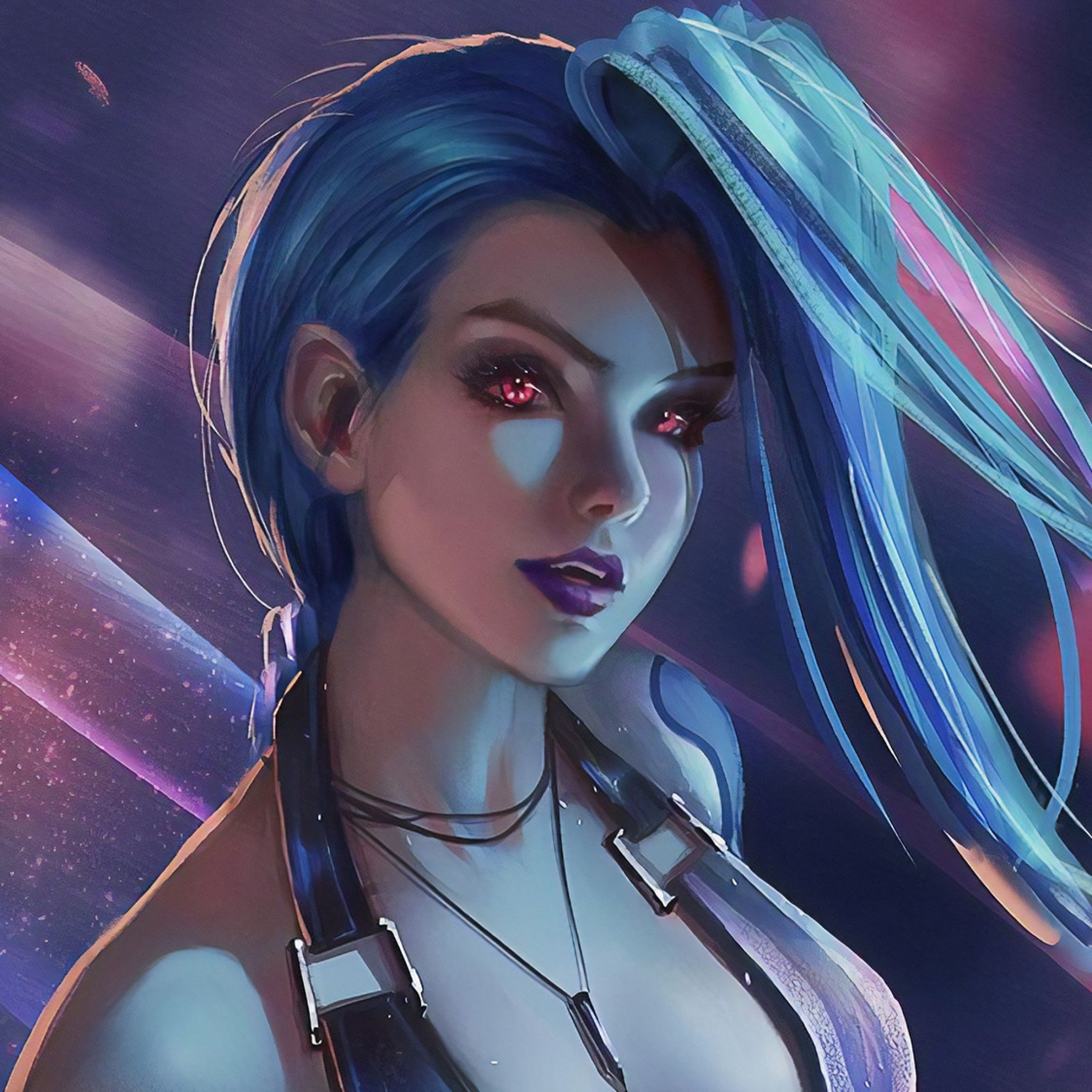 2050x2050 League Of Legends Jinx Art In  Resolution. League of legends heroes, Lol league of legends, Jinx league of legends, Phone